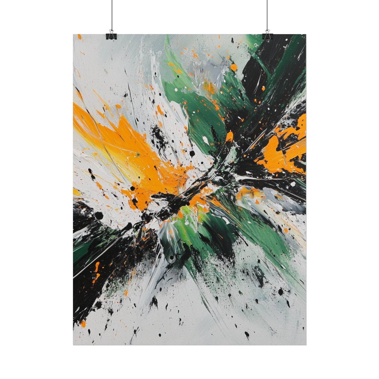 Explosive Energy - Dynamic Abstract Art Print