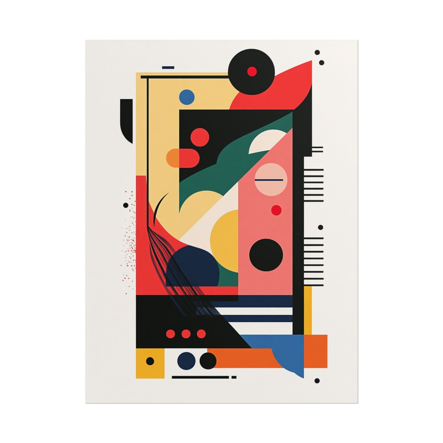 Geometry in Motion - Bold Abstract Geometric Print