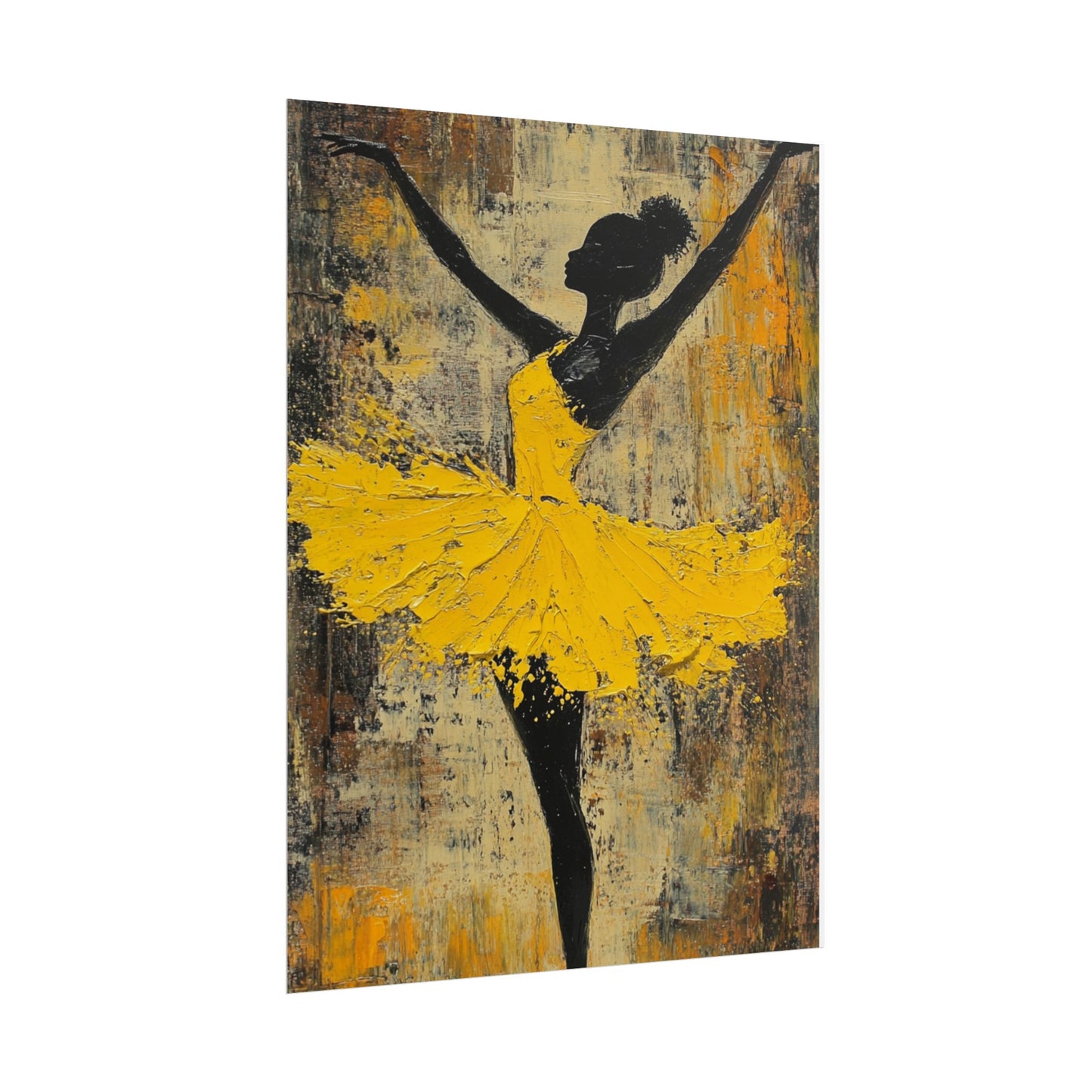 Grace in Motion - Abstract Ballet Dancer Art Print