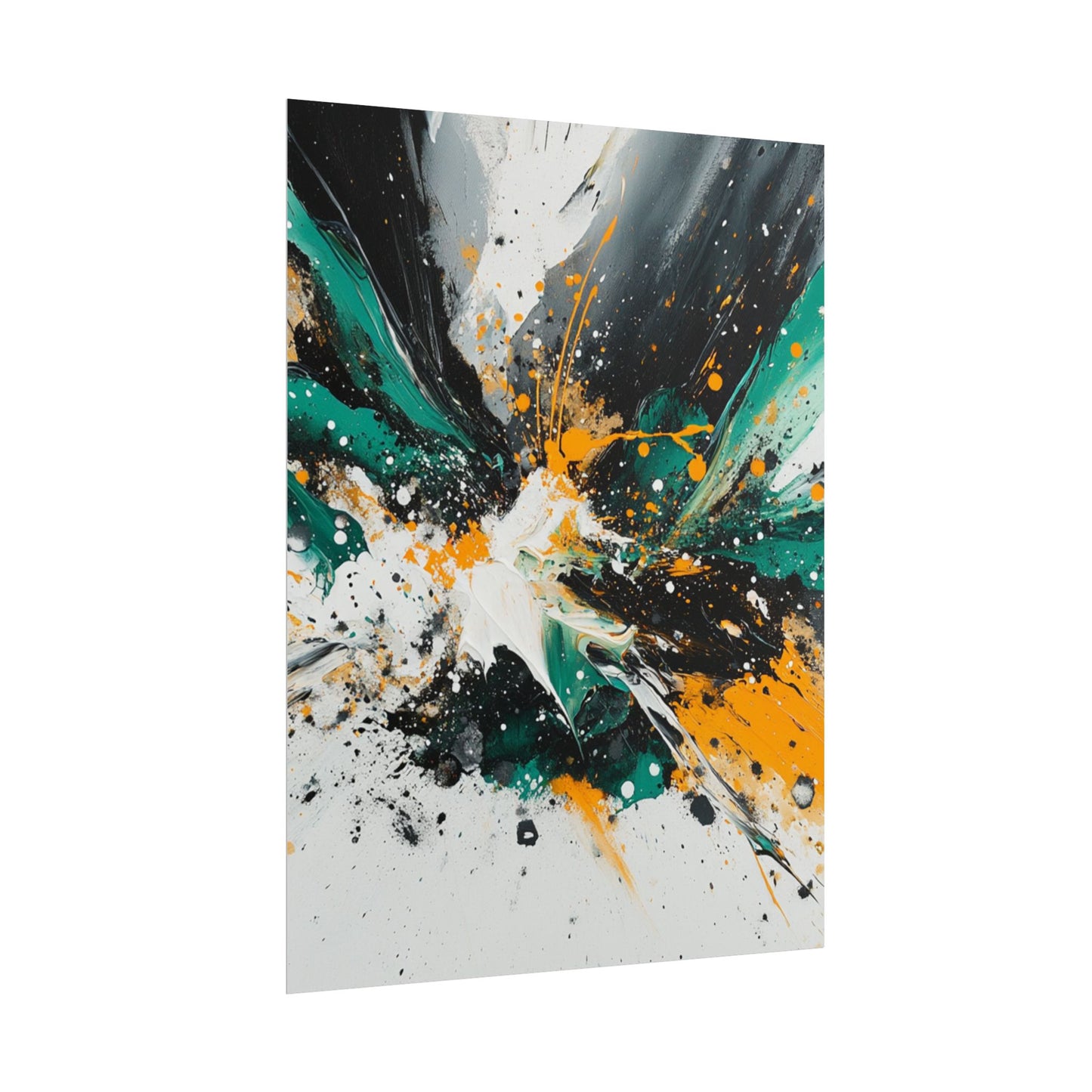 Explosive Fusion - Dynamic Abstract Art Print