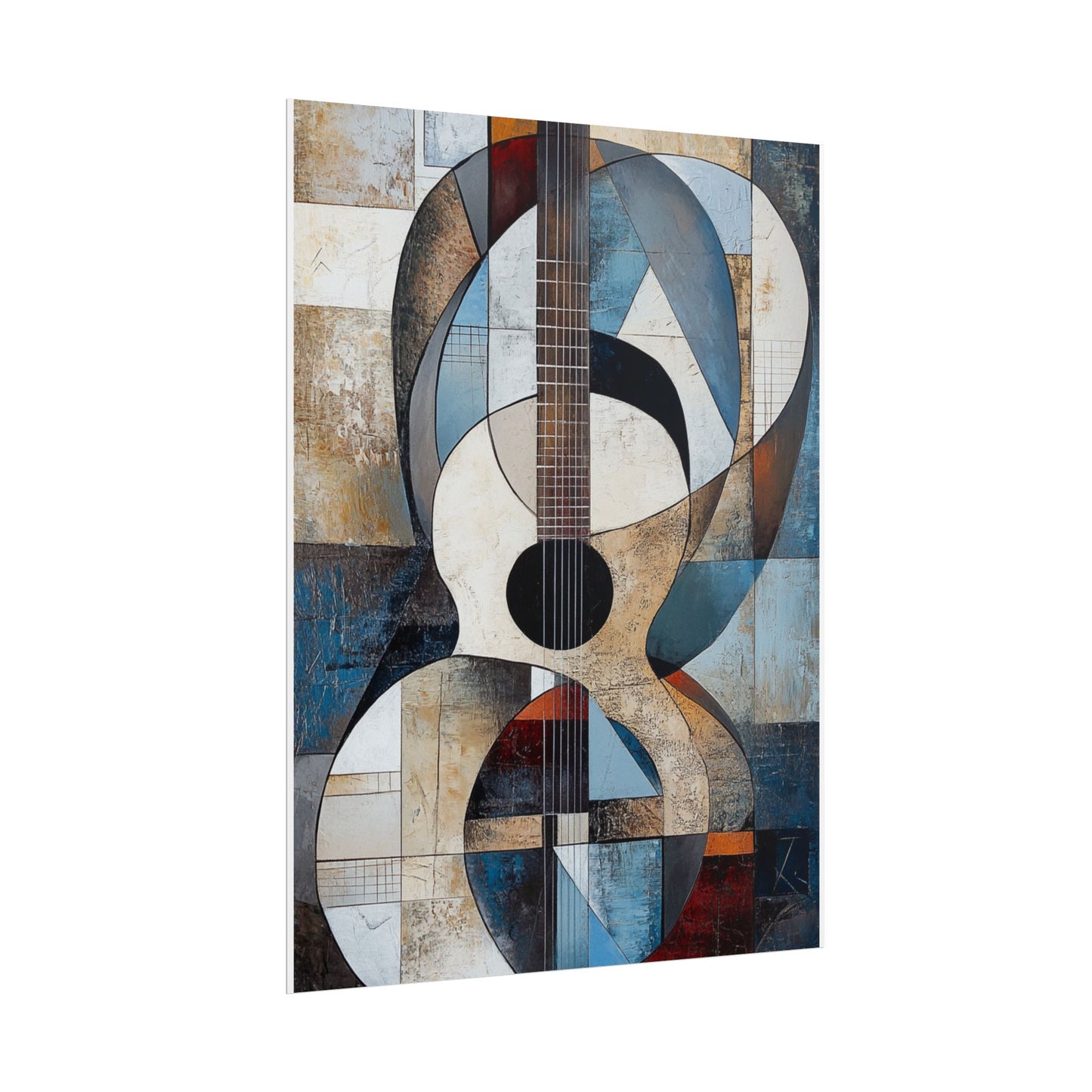 Melodic Abstraction - Geometric Guitar Art