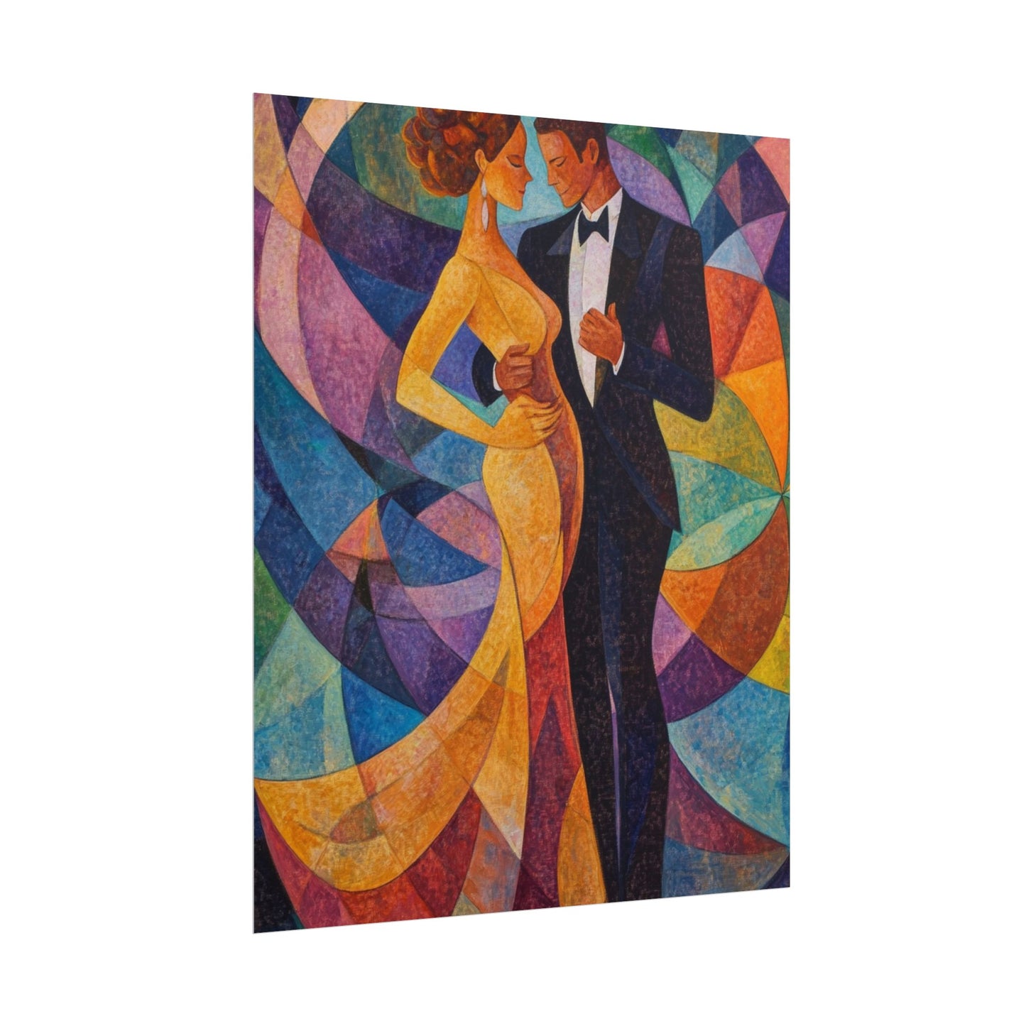 Elegant Dance - Abstract Romantic Art Print