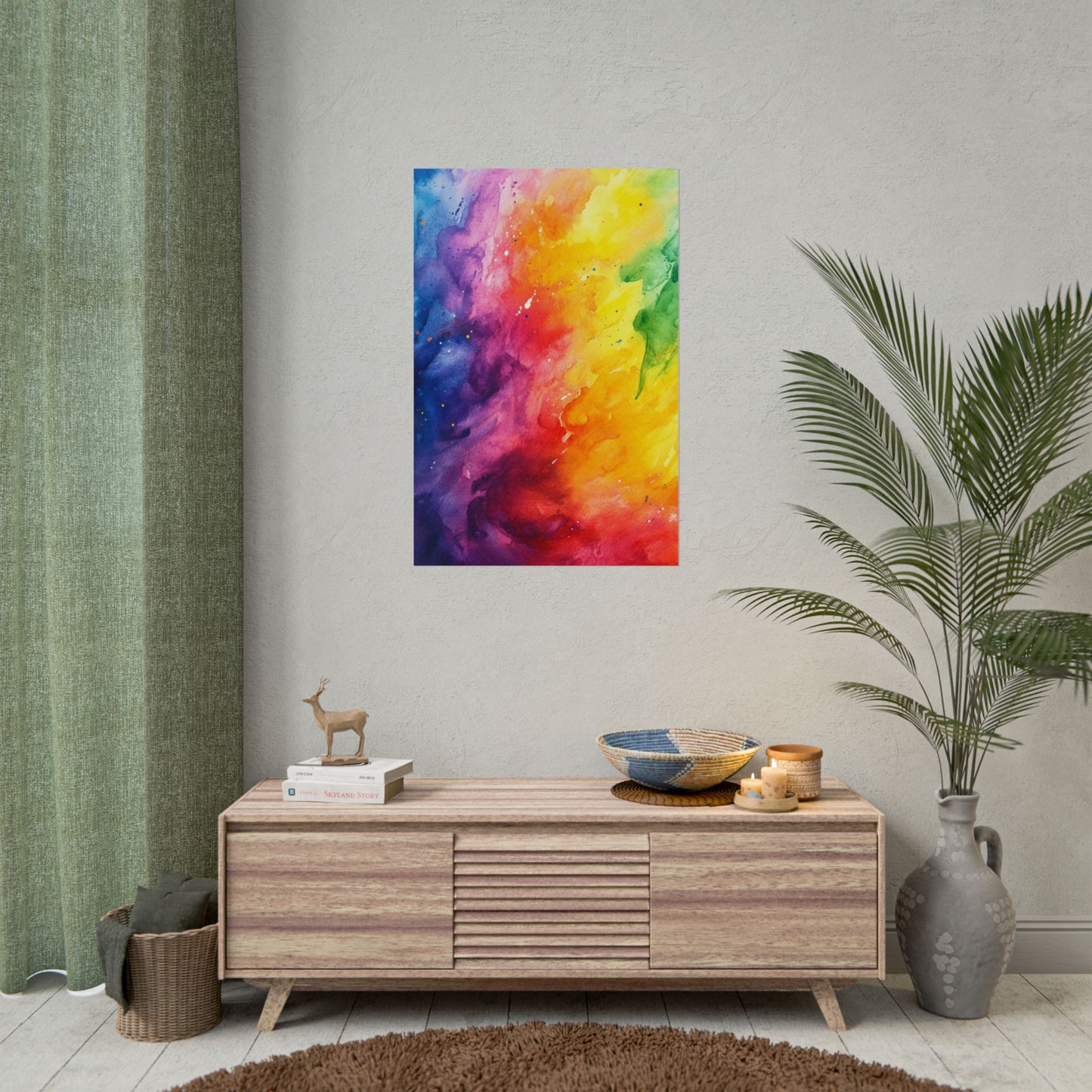 Spectrum of Emotions - Vivid Abstract Watercolour Art