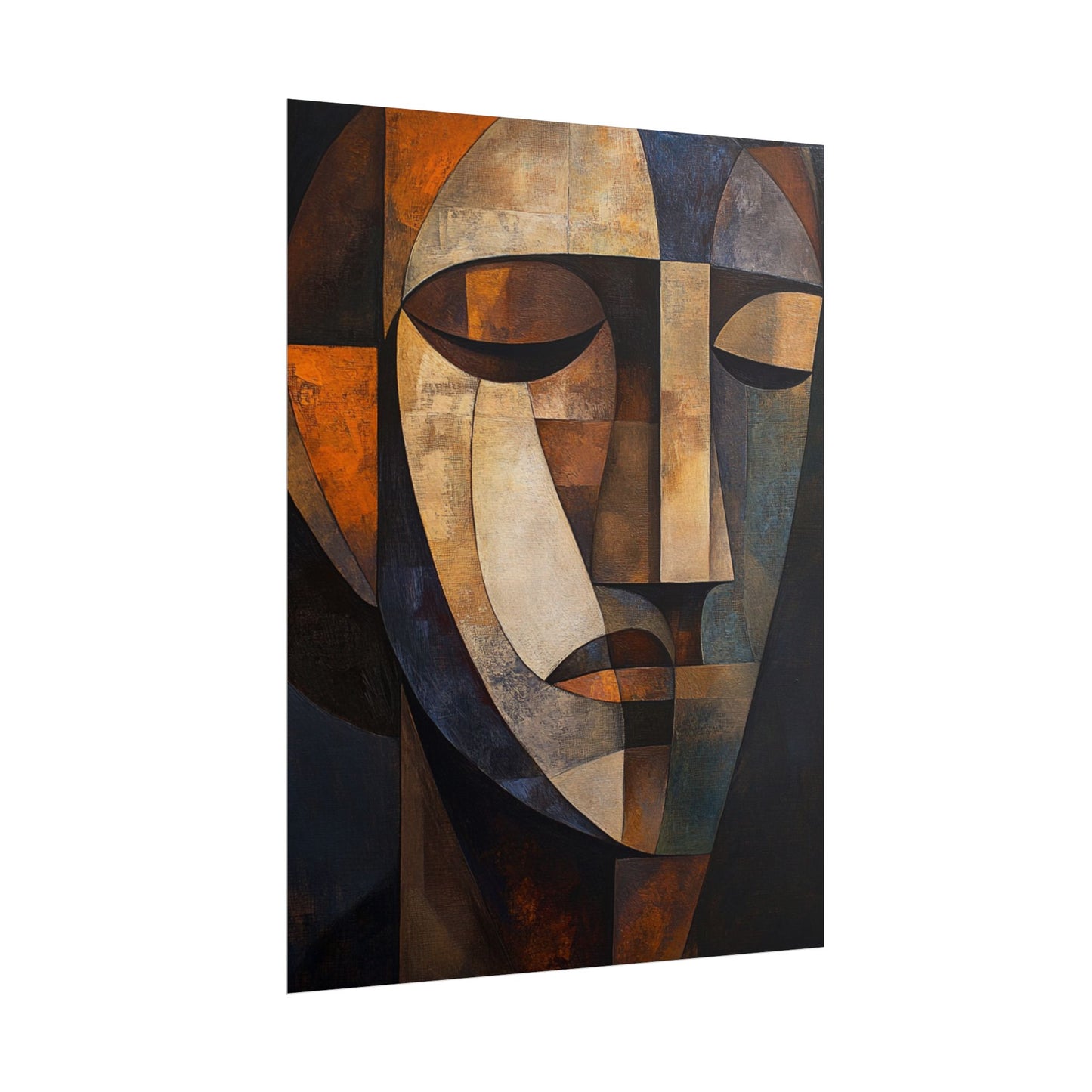 Solitude in Shades - Abstract Contemplative Art Print