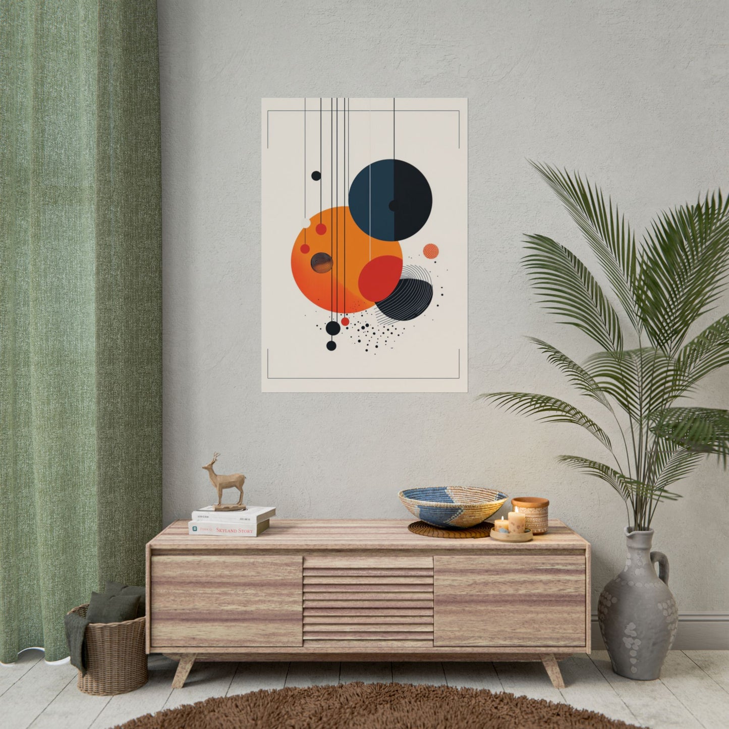 Solar Spheres - Abstract Geometric Art Print