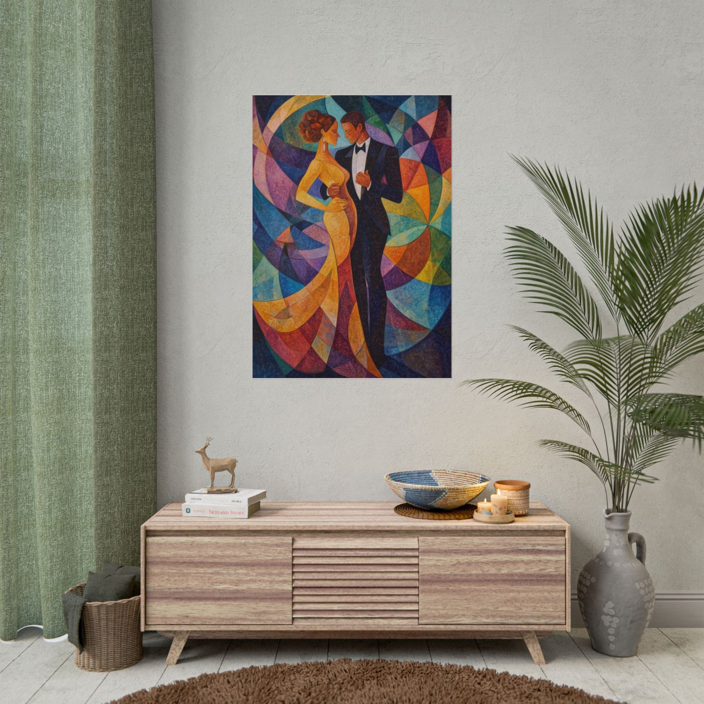 Elegant Dance - Abstract Romantic Art Print