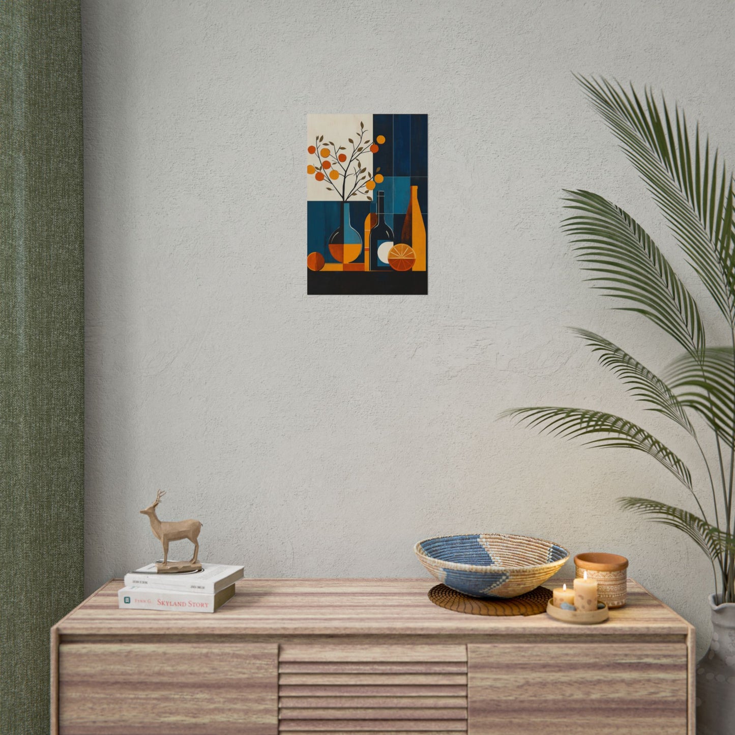 Mid-Century Modern Still Life - Abstract Geometric Art Print