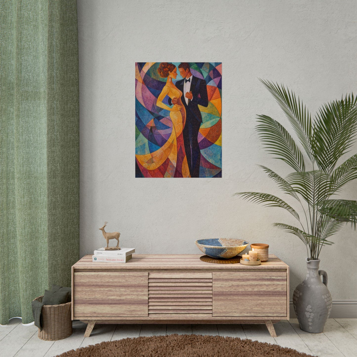 Elegant Dance - Abstract Romantic Art Print