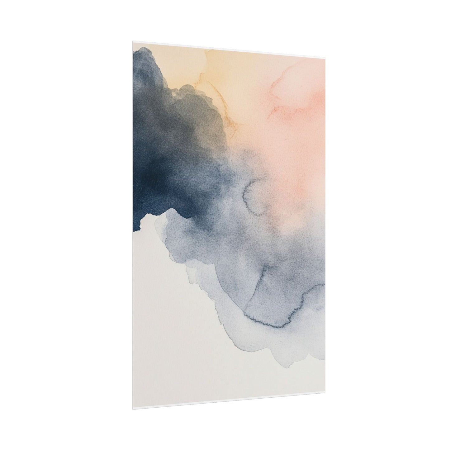 Serene Watercolour Cloudscape - Abstract Art Print