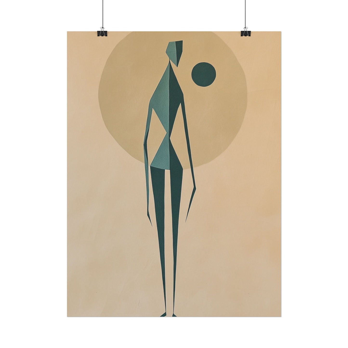 Abstract Solitude - Minimalist Figurative Art Print