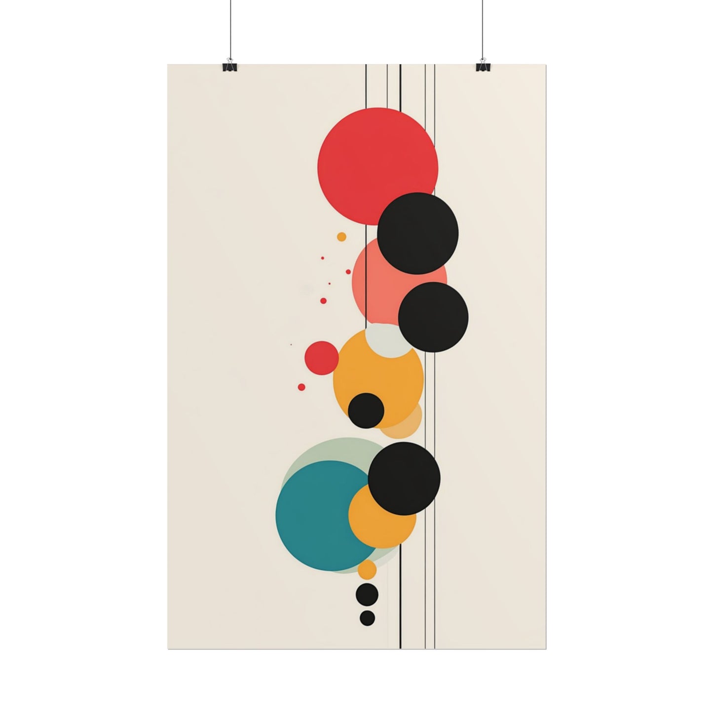 Linear Harmony - Geometric Abstract Art Print