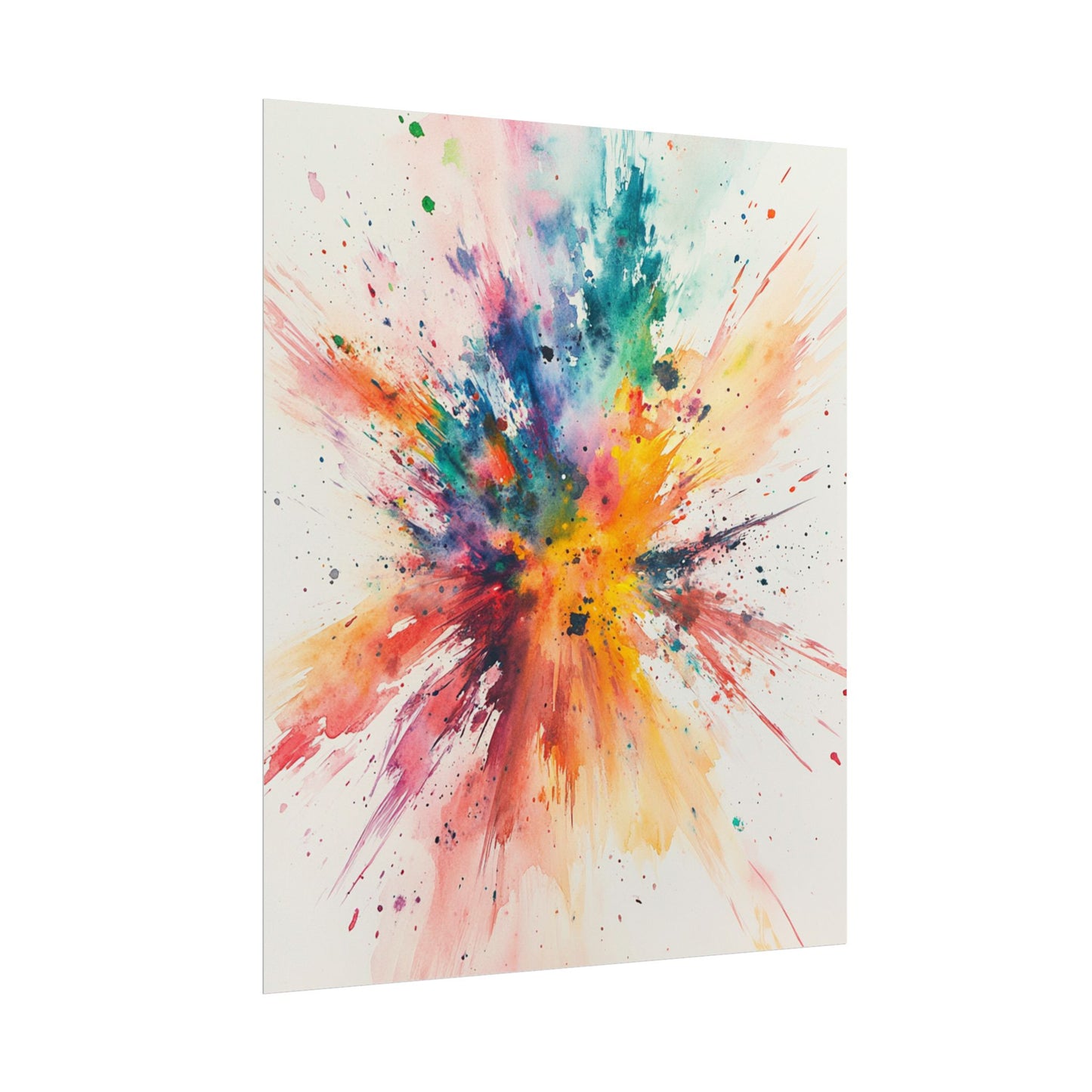 Explosion of Colour - Dynamic Abstract Watercolour Art