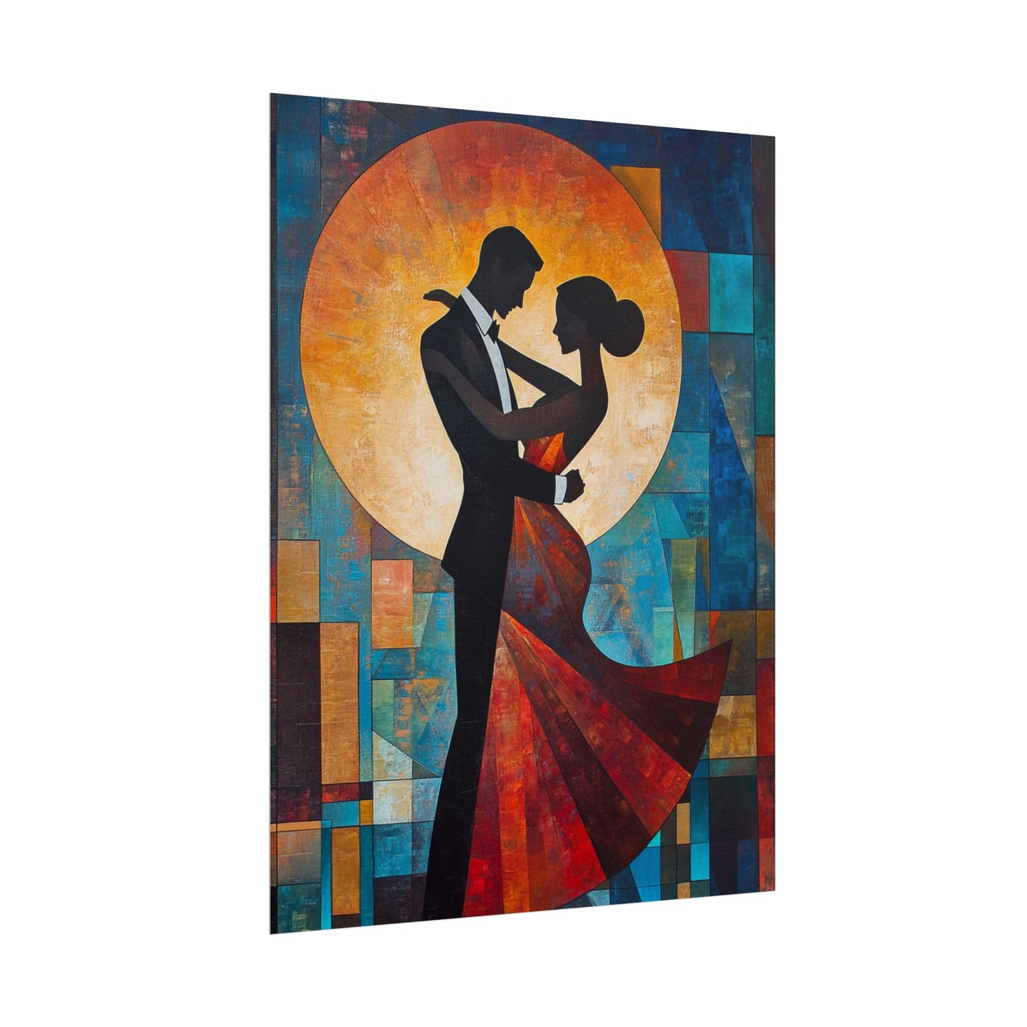 Moonlit Dance - Abstract Silhouette Art Print