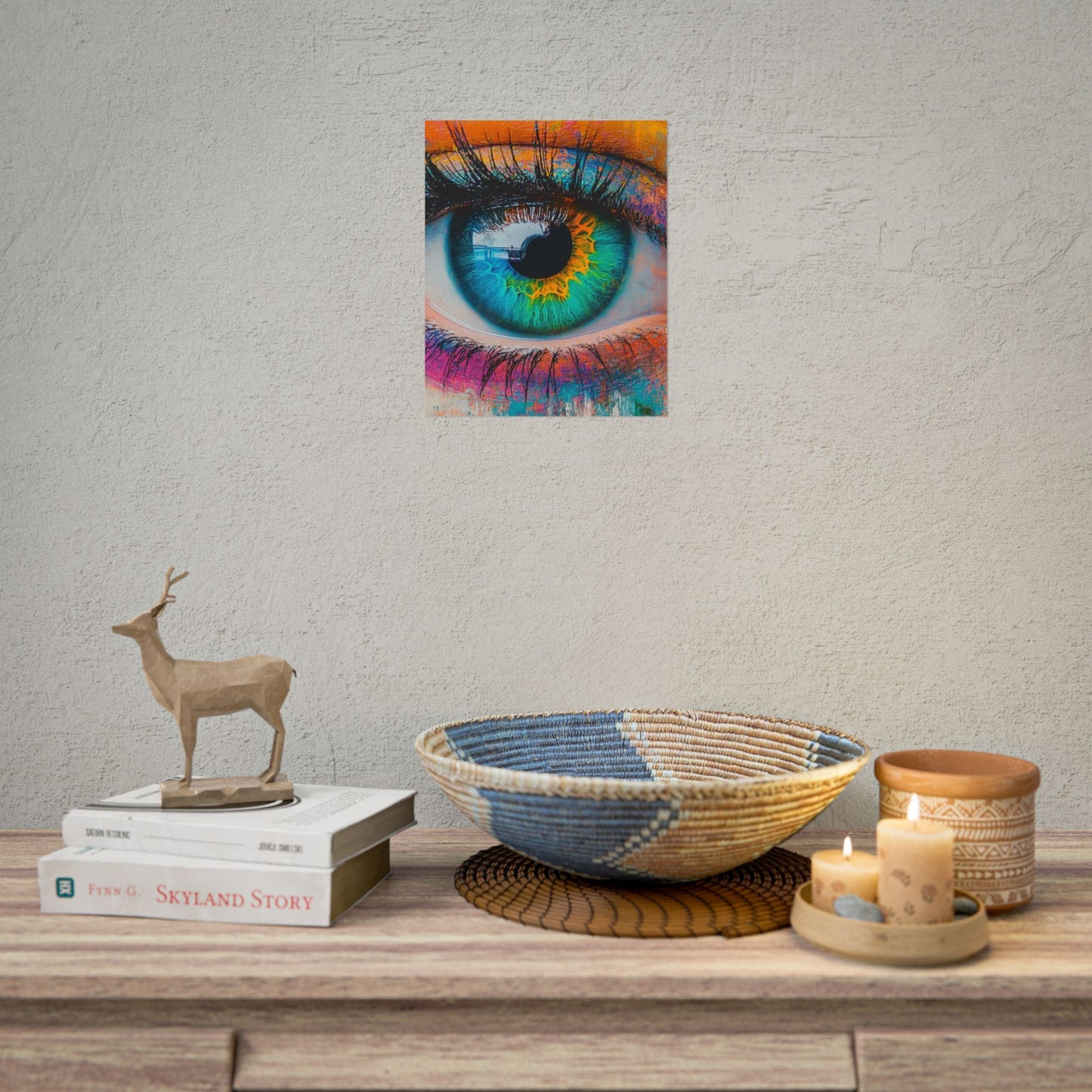 Vivid Gaze - Abstract Eye Art Print