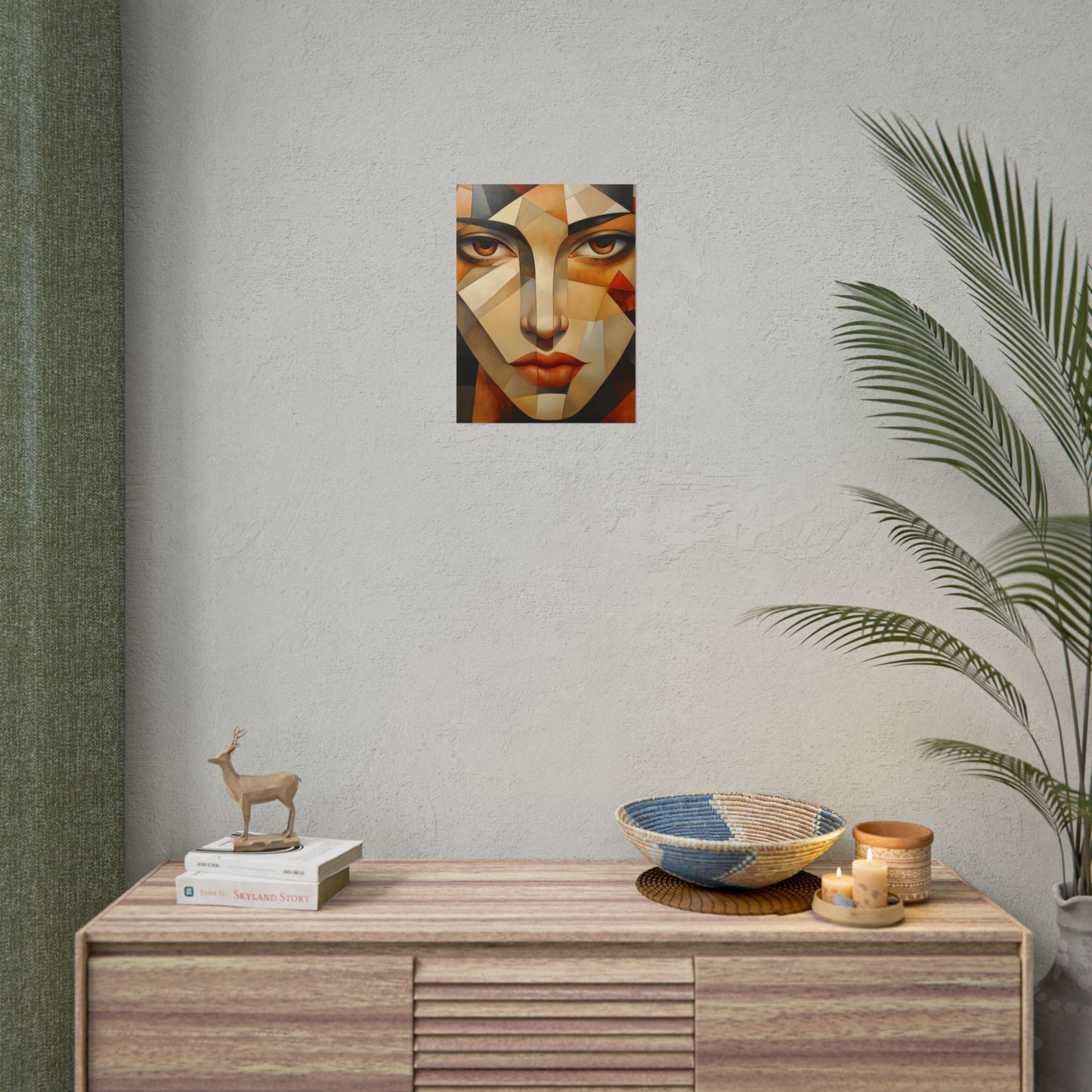 Facets of Emotion - Abstract Geometric Portrait Art Print