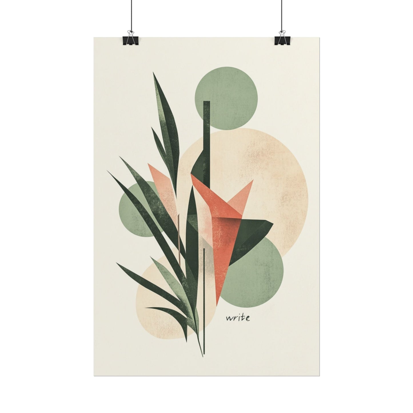 Botanical Balance - Abstract Nature Art Print