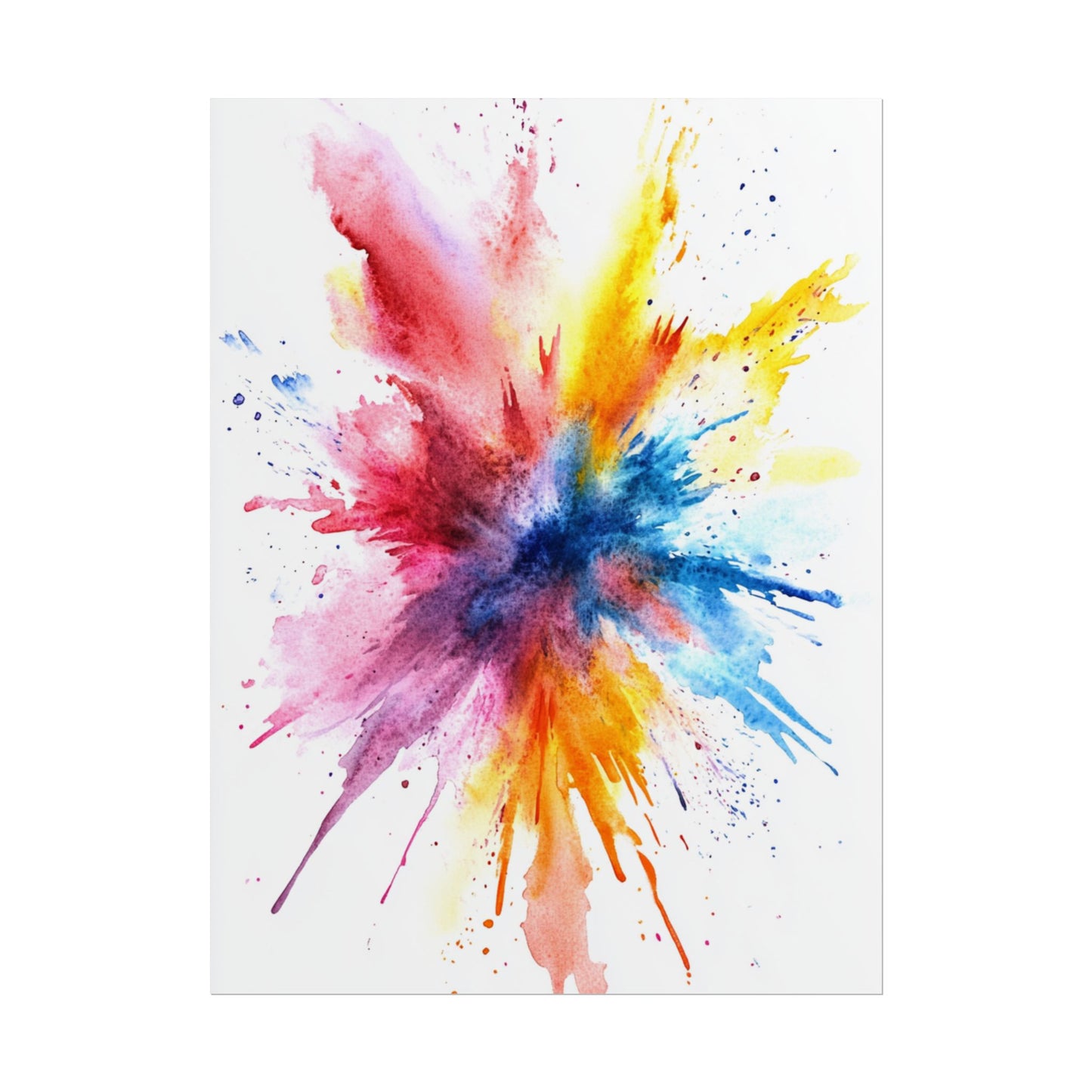 Explosion of Colour - Vibrant Abstract Burst Art