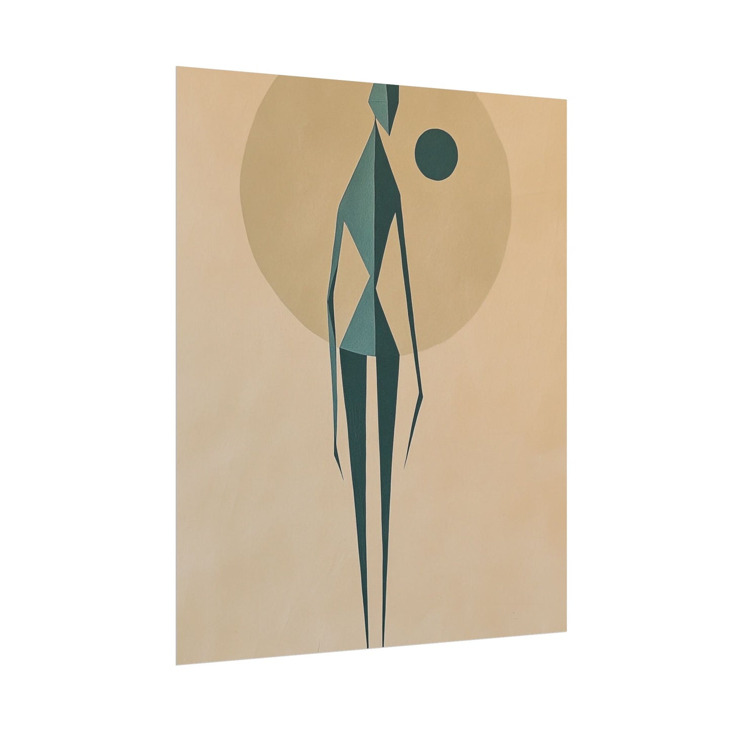 Abstract Solitude - Minimalist Figurative Art Print