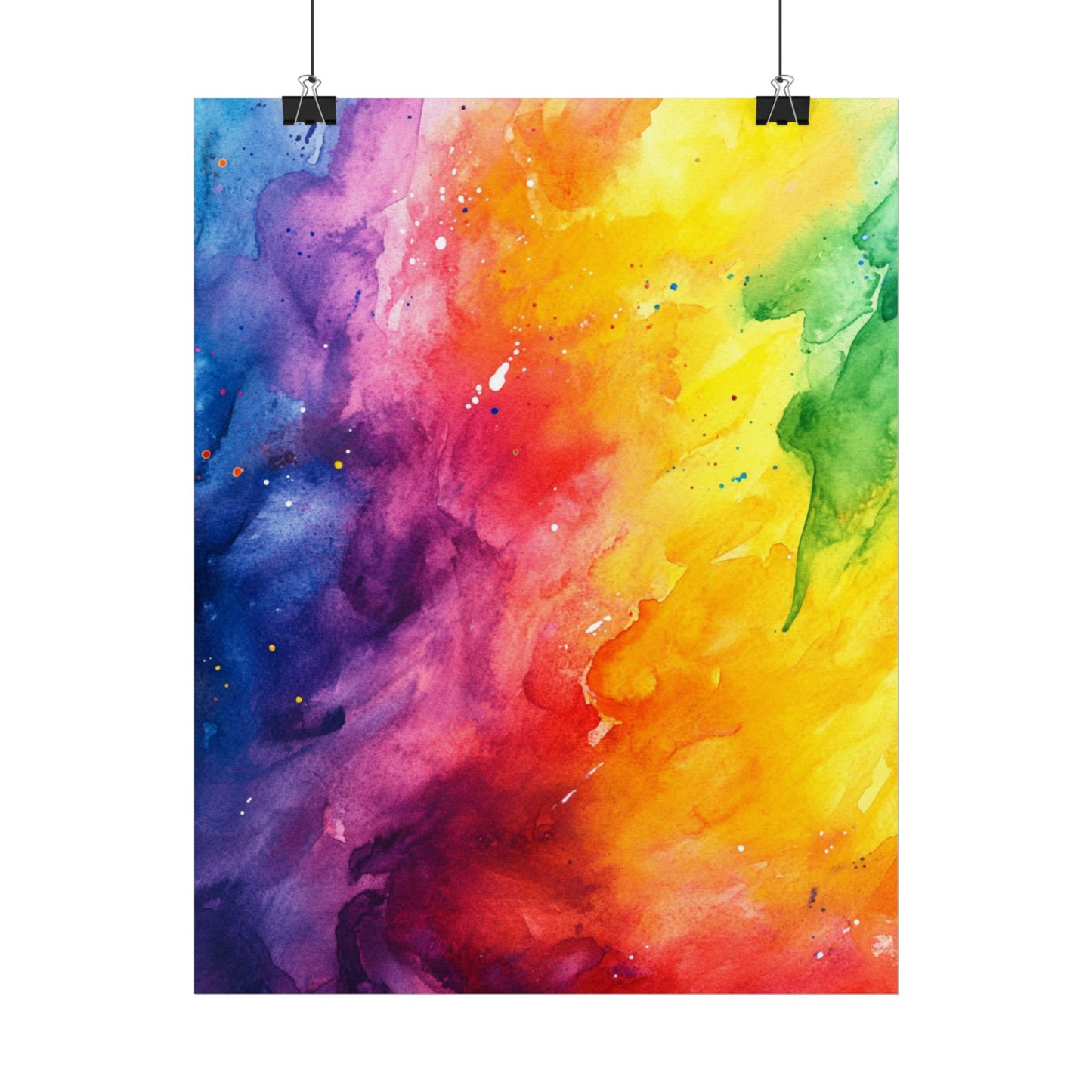 Spectrum of Emotions - Vivid Abstract Watercolour Art