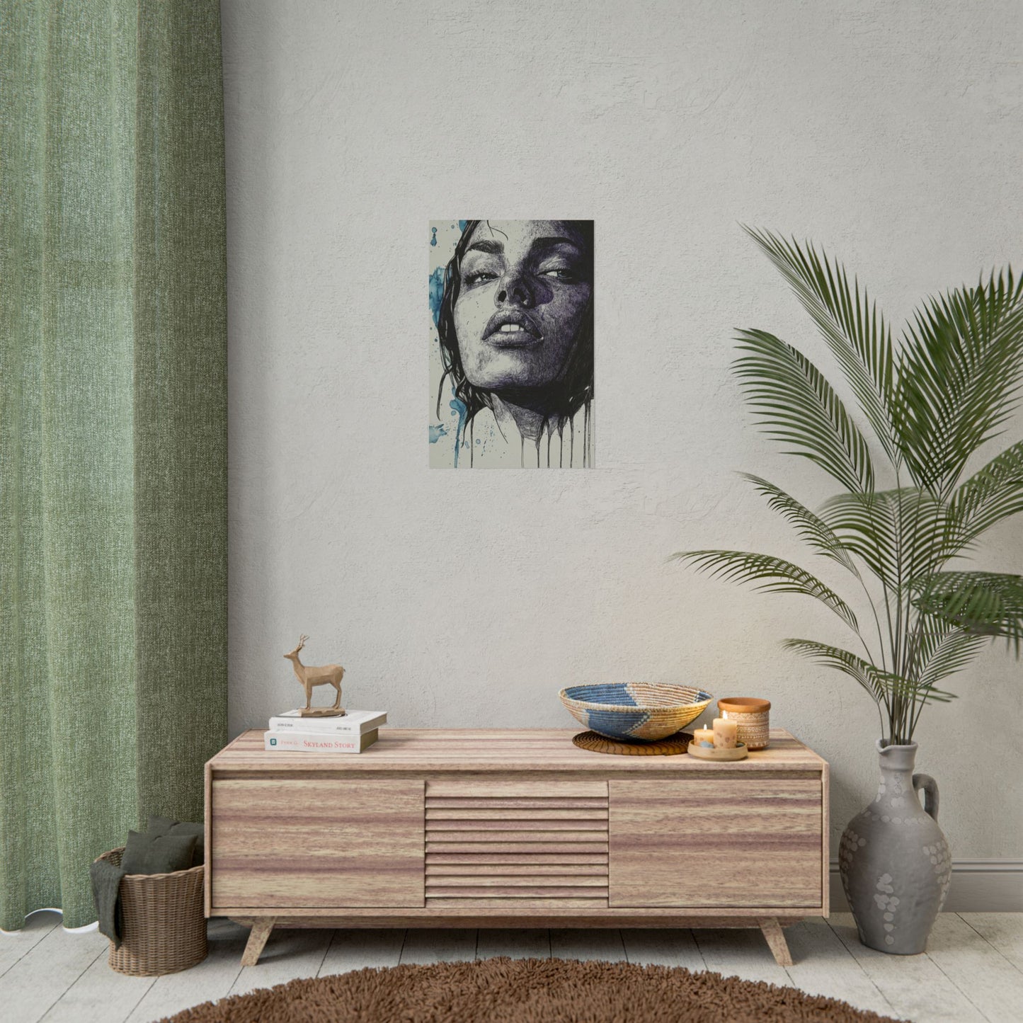 Raw Emotion - Abstract Portrait Print