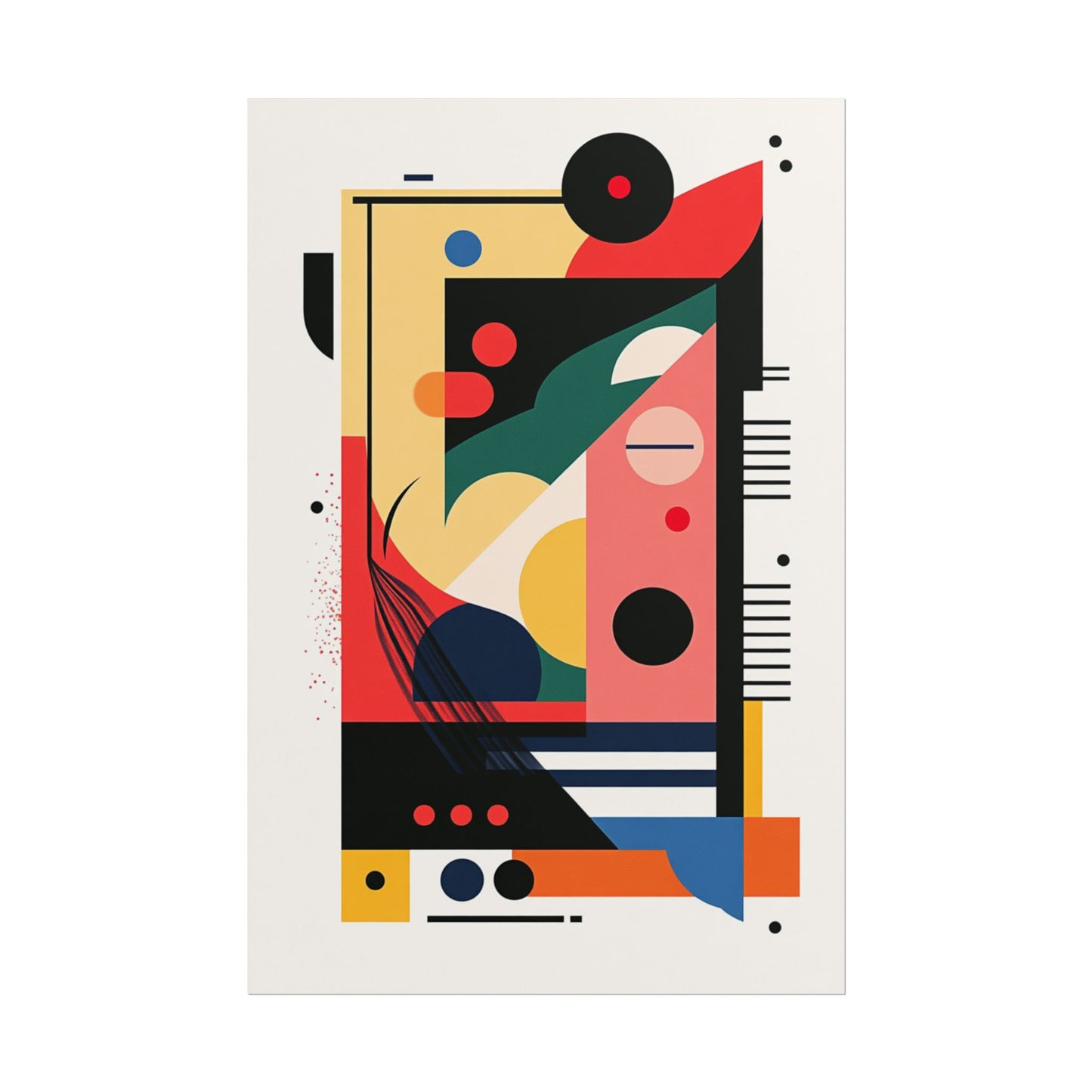 Geometry in Motion - Bold Abstract Geometric Print