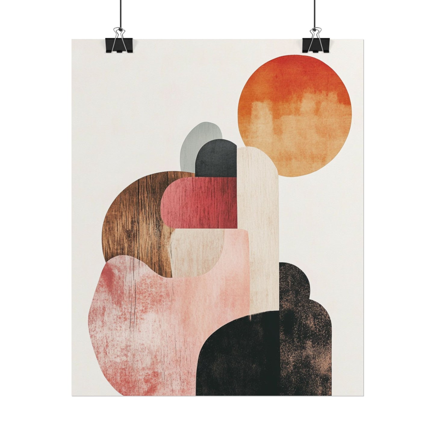 Sunrise Over Form - Abstract Geometric Art Print