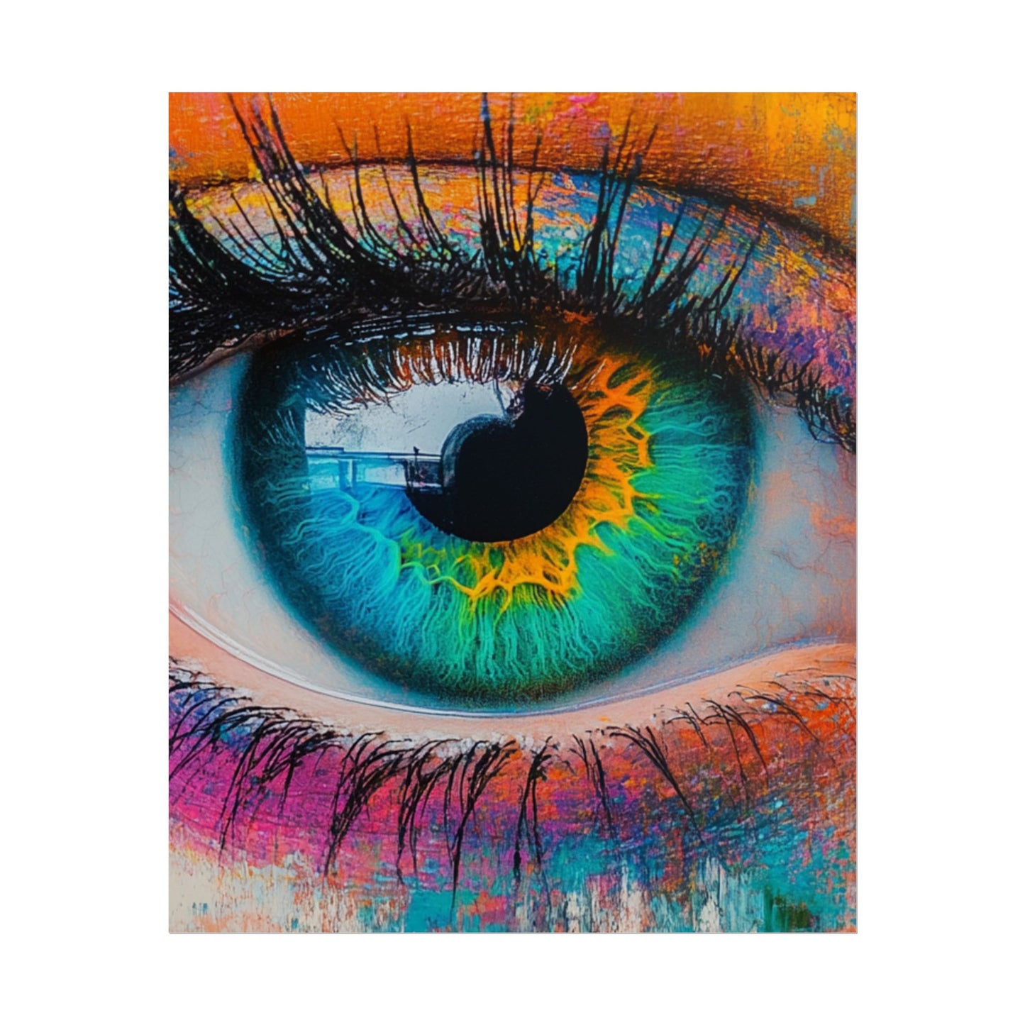 Vivid Gaze - Abstract Eye Art Print