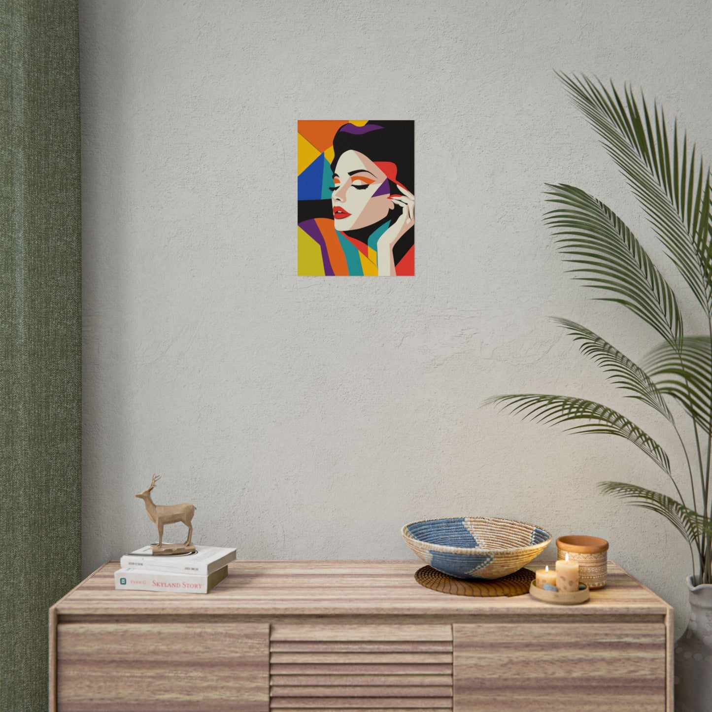 Vibrant Pop Art Portrait - Abstract Woman Art Print