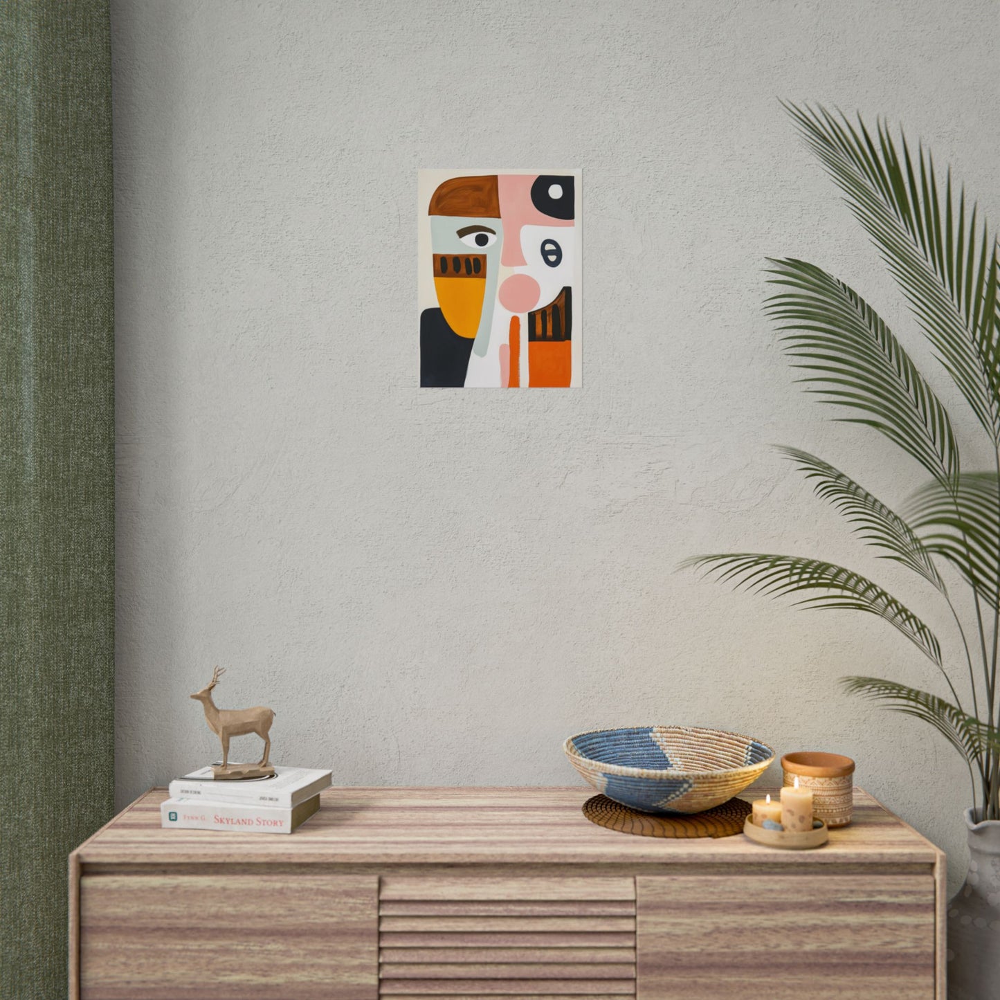 Modern Faces - Geometric Abstract Art Print