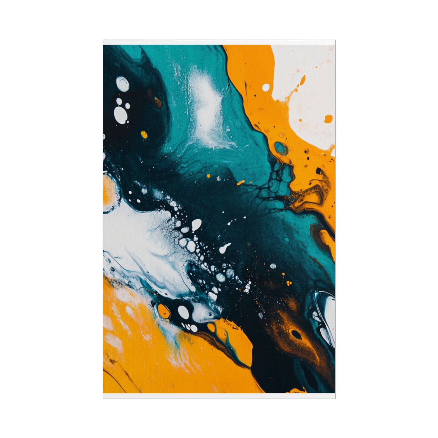 Fluid Harmony - Abstract Colour Flow Art Print