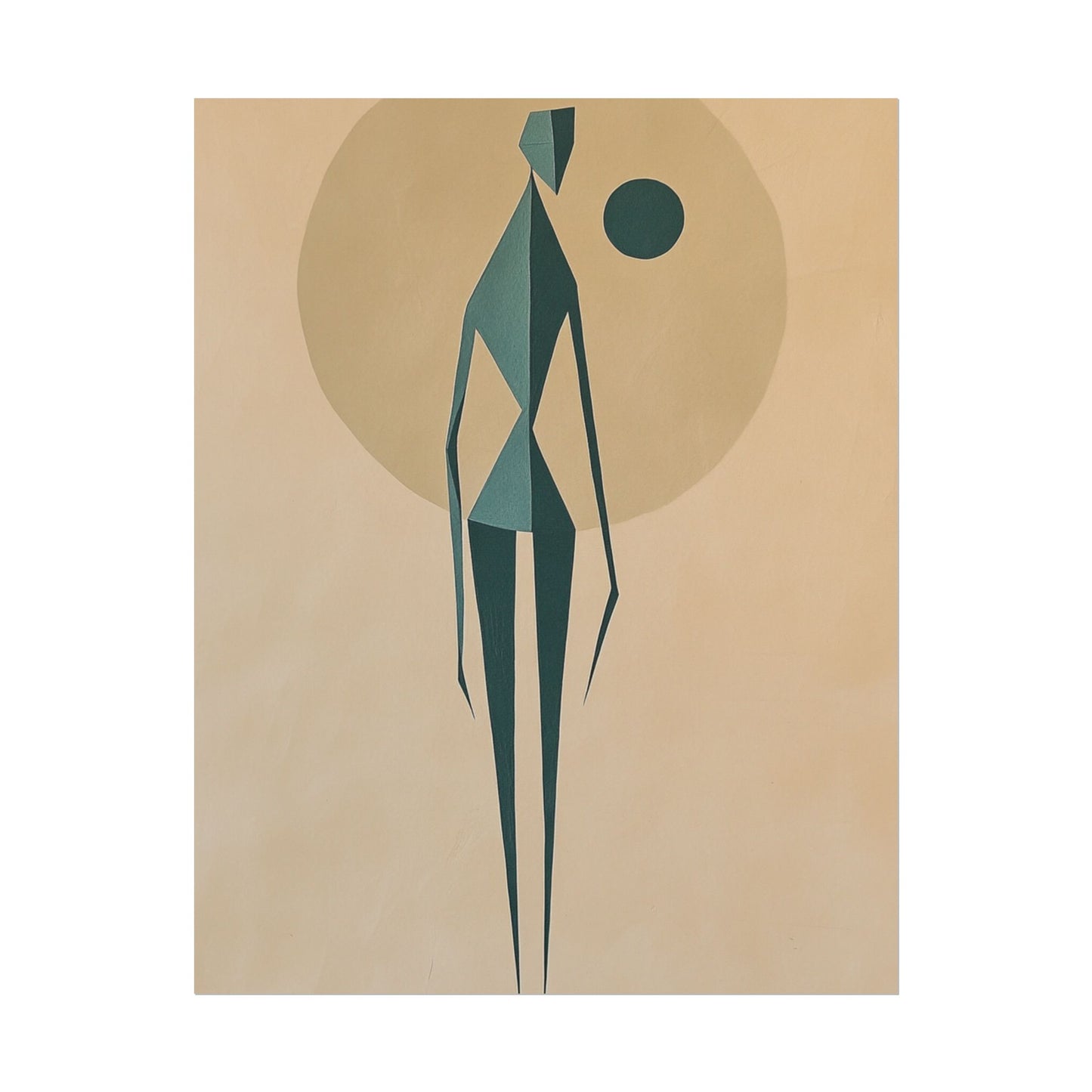 Abstract Solitude - Minimalist Figurative Art Print