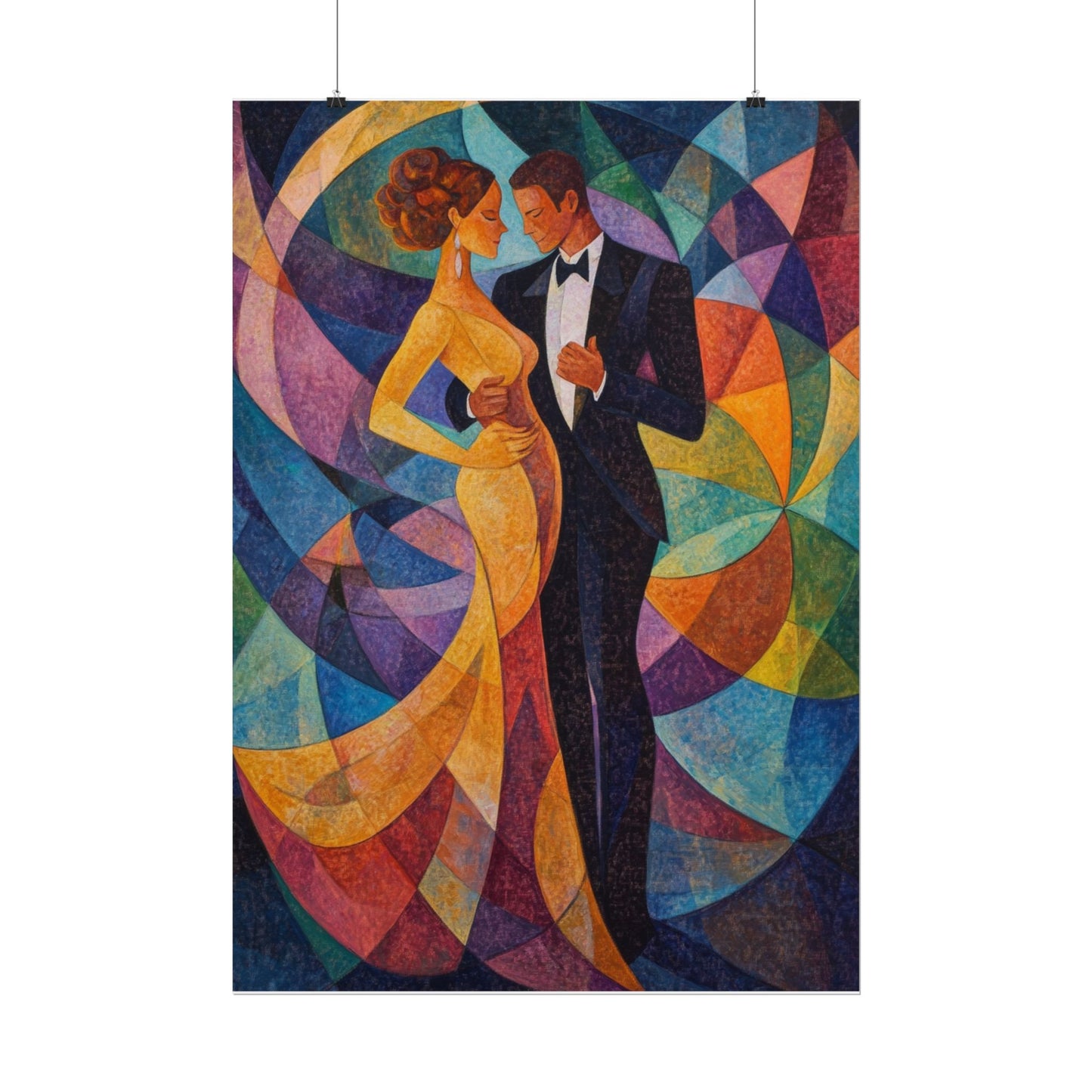 Elegant Dance - Abstract Romantic Art Print