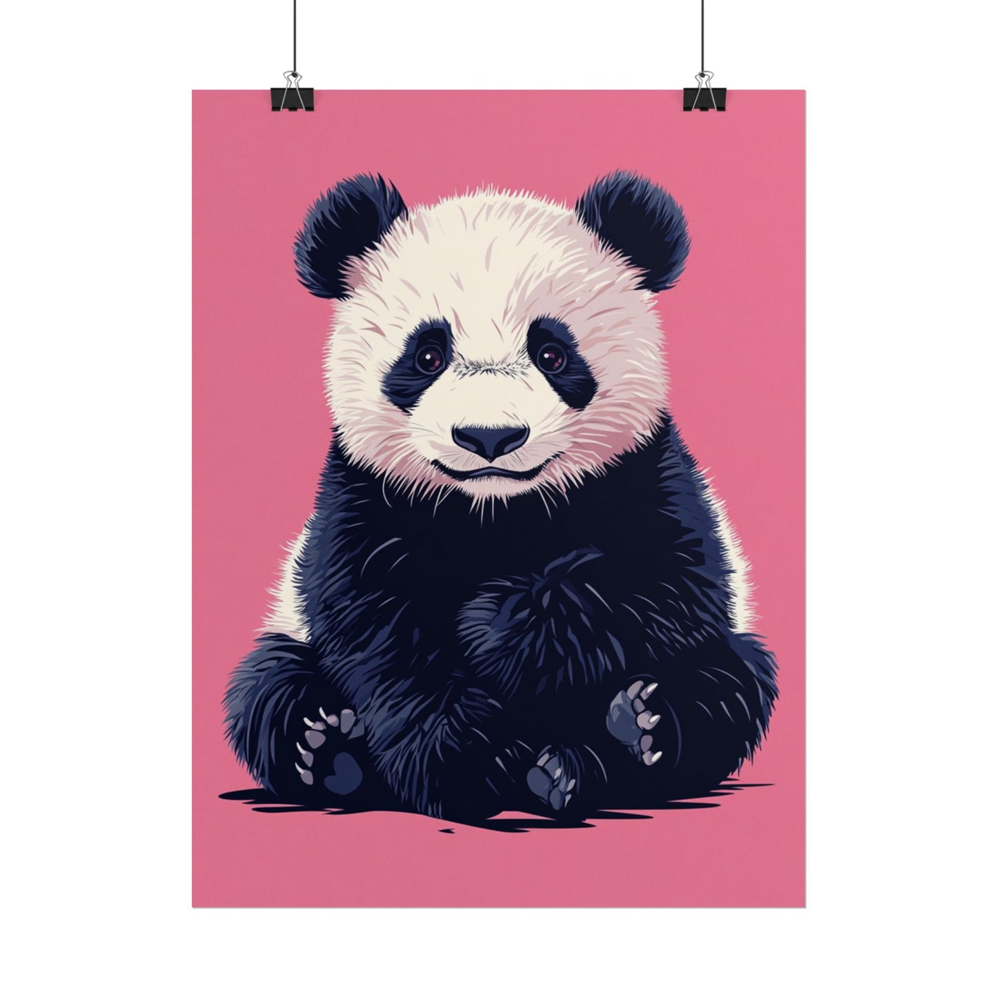 Adorable Panda Bliss - Abstract Art Print