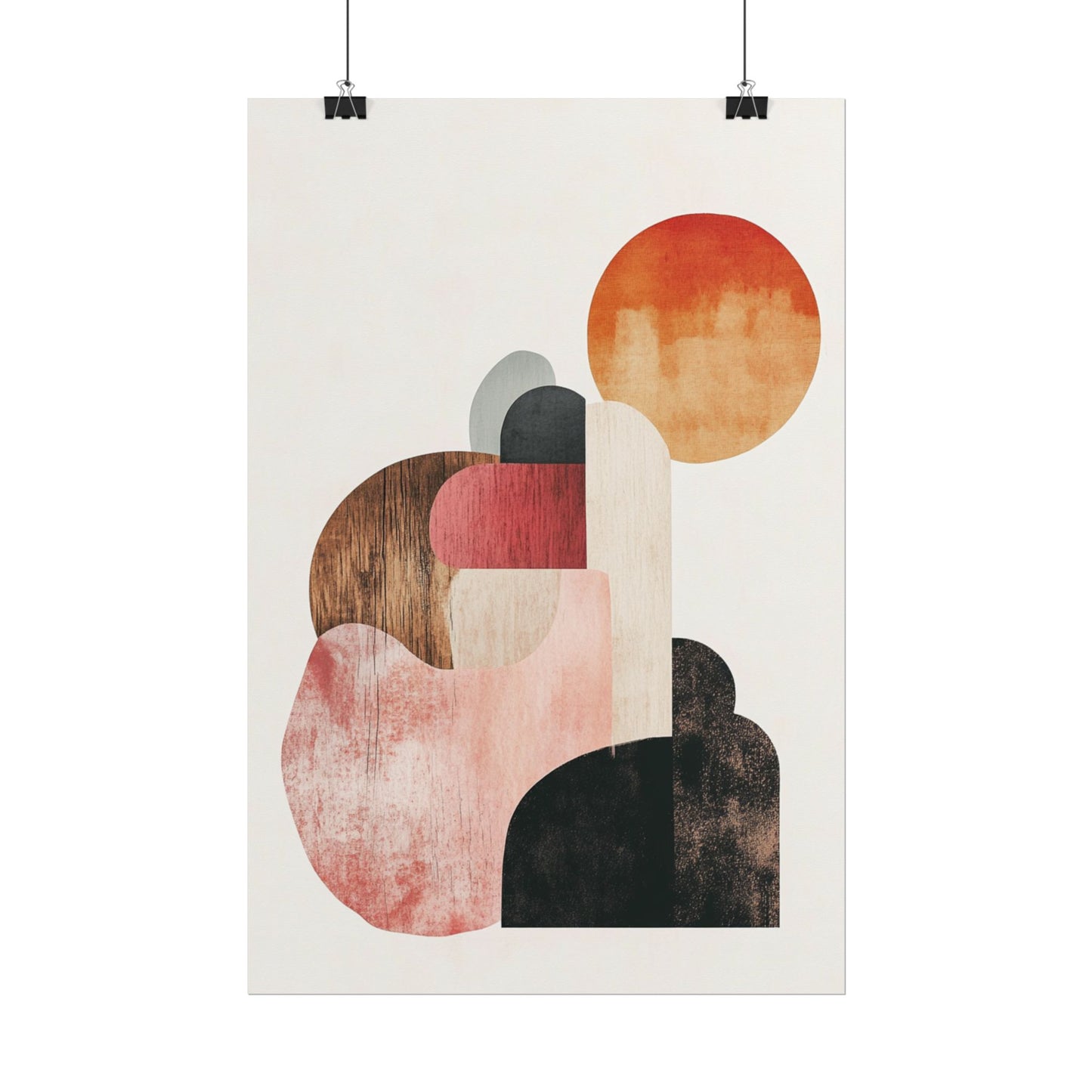 Sunrise Over Form - Abstract Geometric Art Print