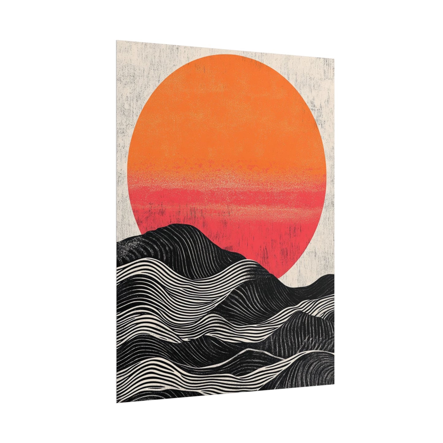 Sunset Serenade - Abstract Geometric Art Print