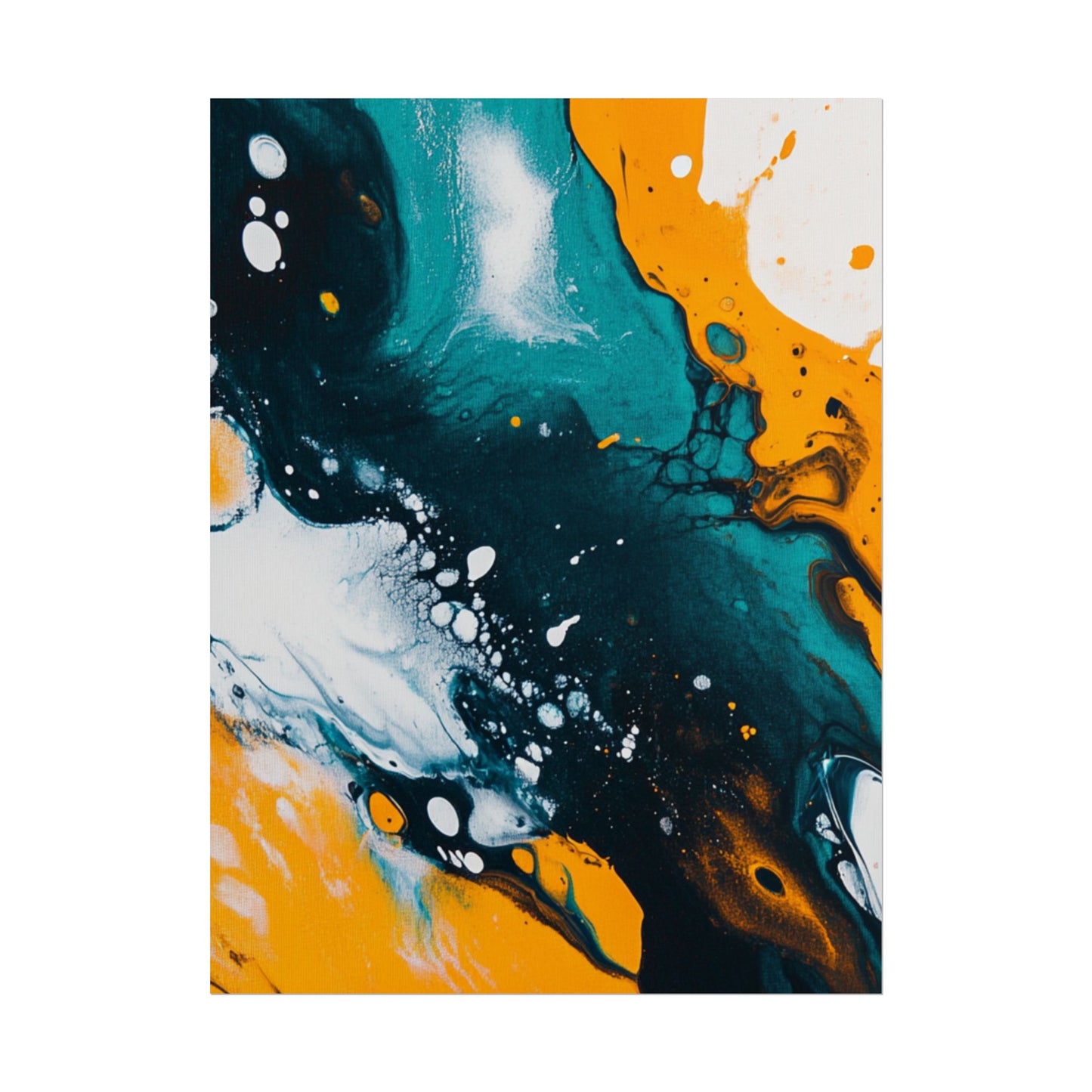 Fluid Harmony - Abstract Colour Flow Art Print