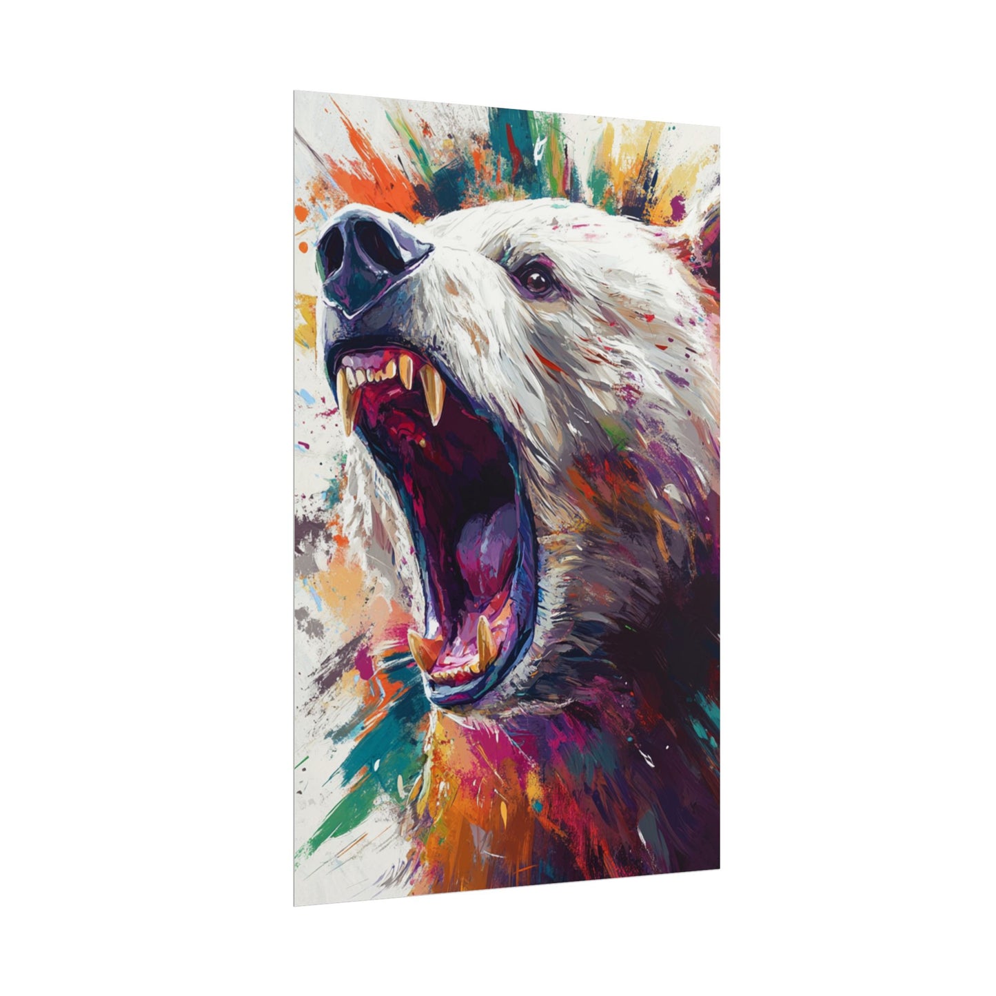 Roar of the Wild - Abstract Bear Art Print