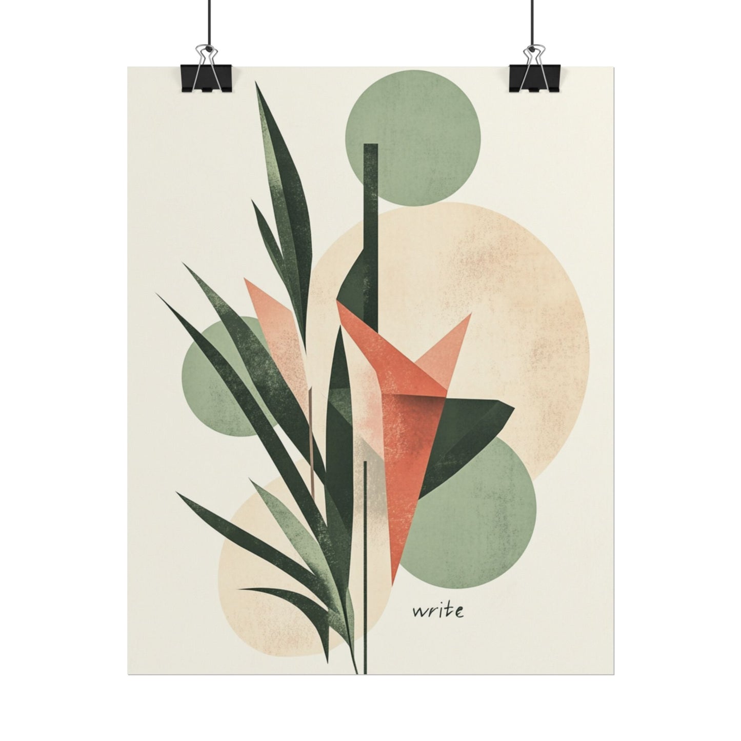 Botanical Balance - Abstract Nature Art Print