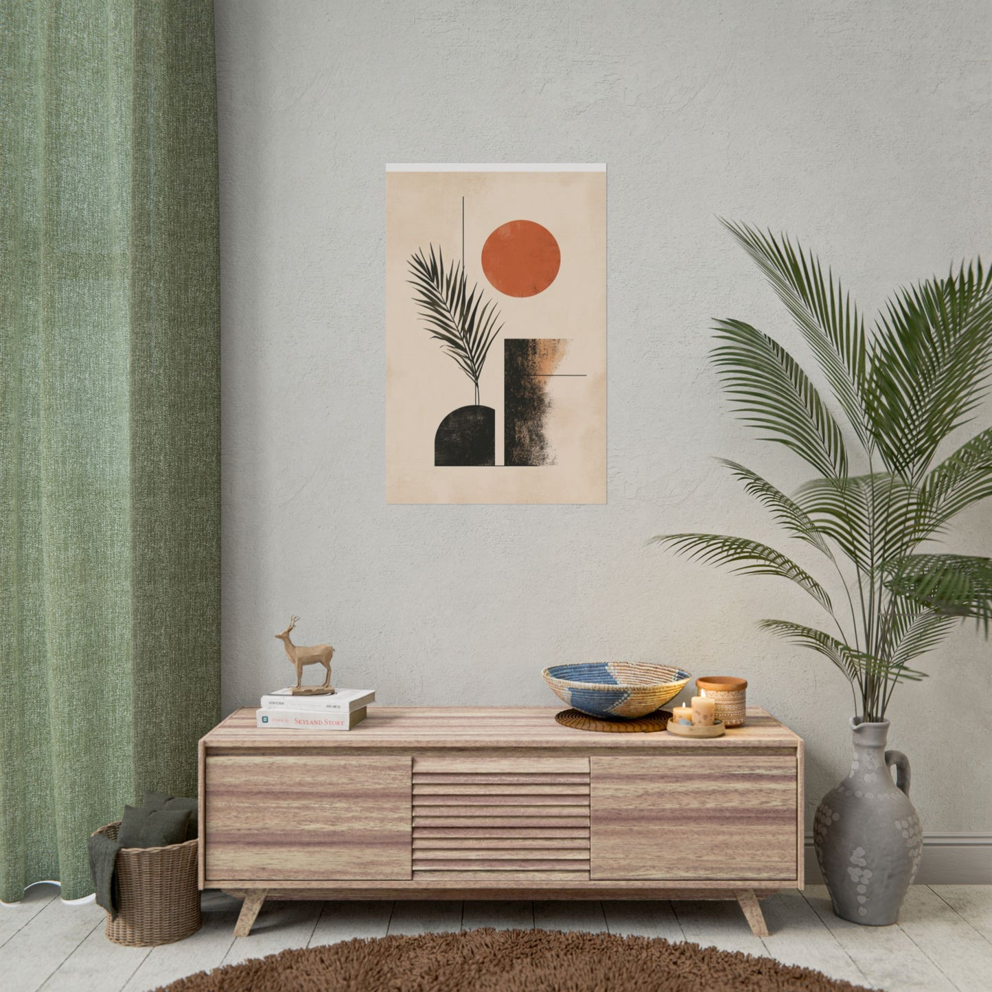 Desert Solitude - Minimalist Abstract Art Print