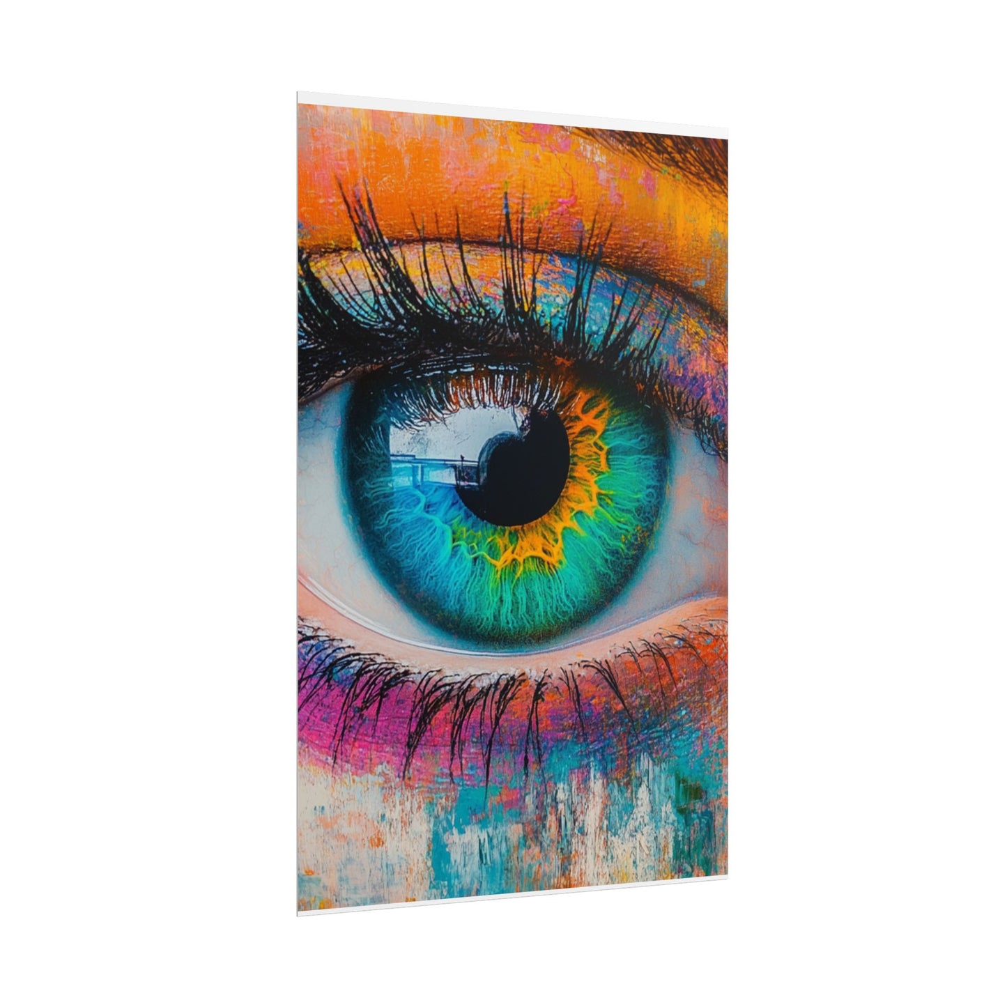 Vivid Gaze - Abstract Eye Art Print