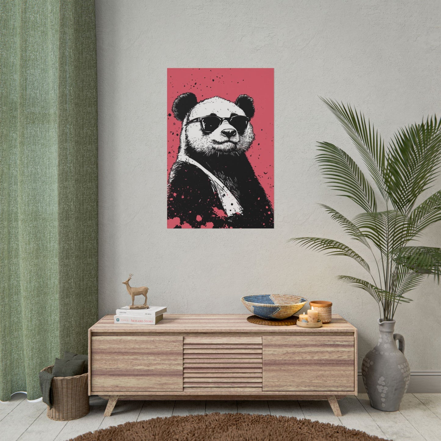 Cool Panda - Street Style Abstract Art Print