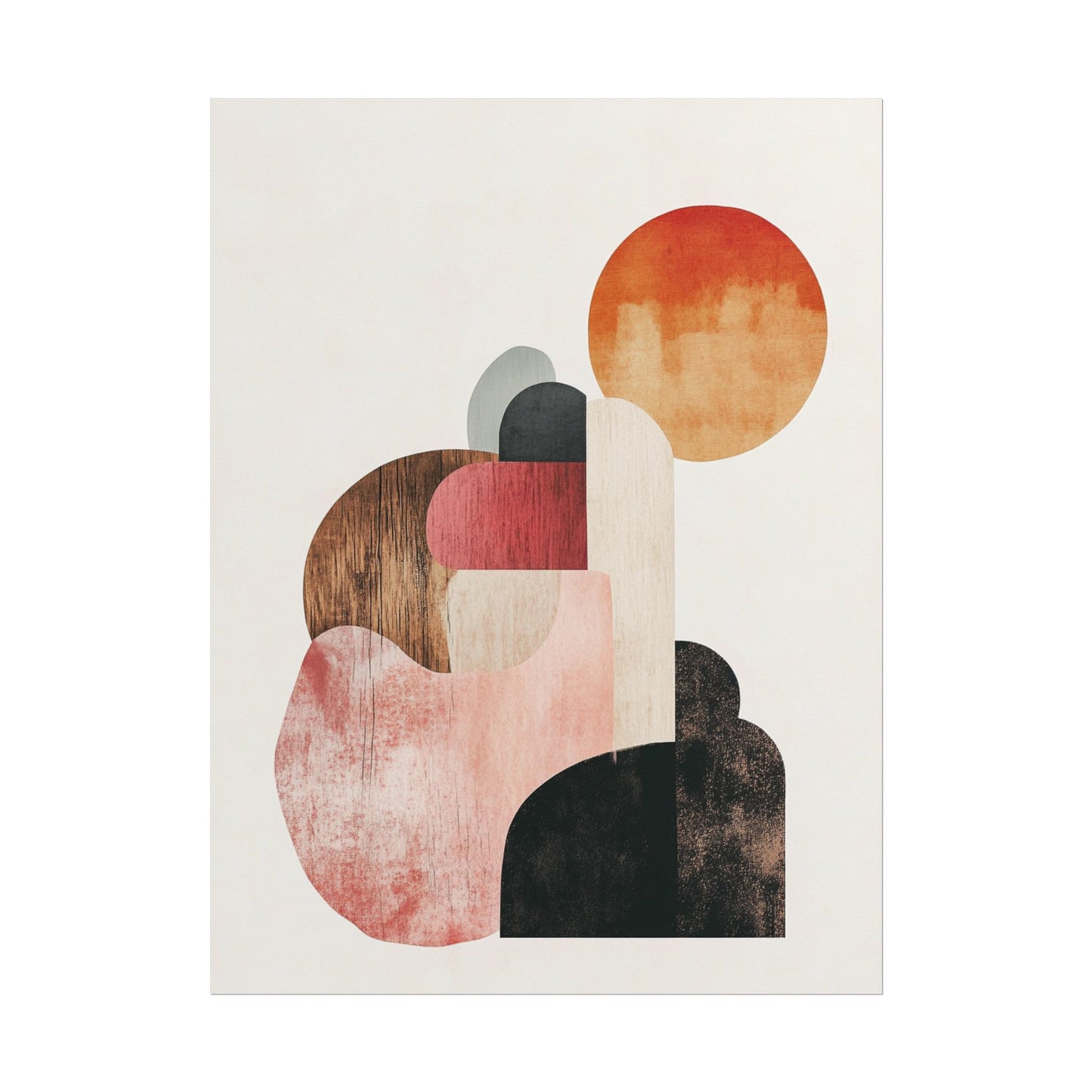 Sunrise Over Form - Abstract Geometric Art Print