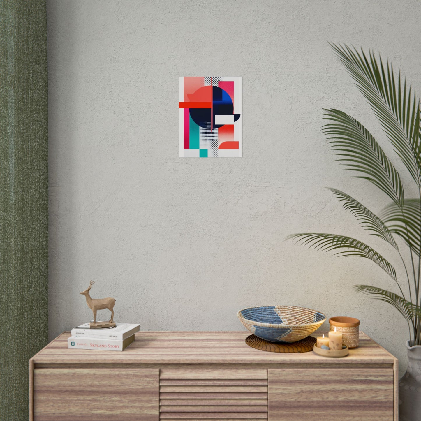 Modern Contrast - Abstract Geometric Art Print