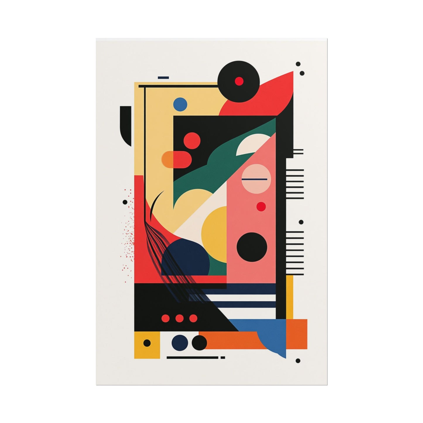 Geometry in Motion - Bold Abstract Geometric Print