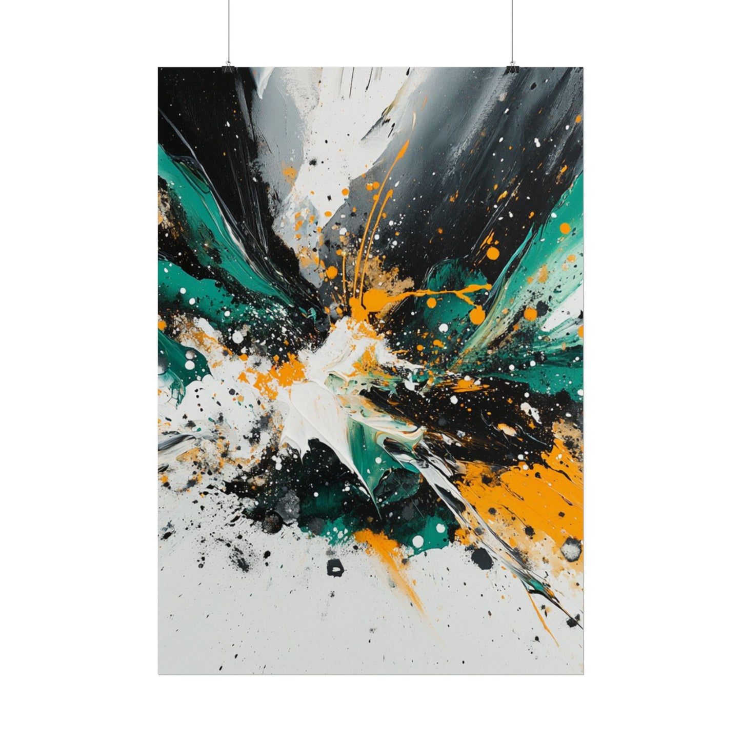 Explosive Fusion - Dynamic Abstract Art Print