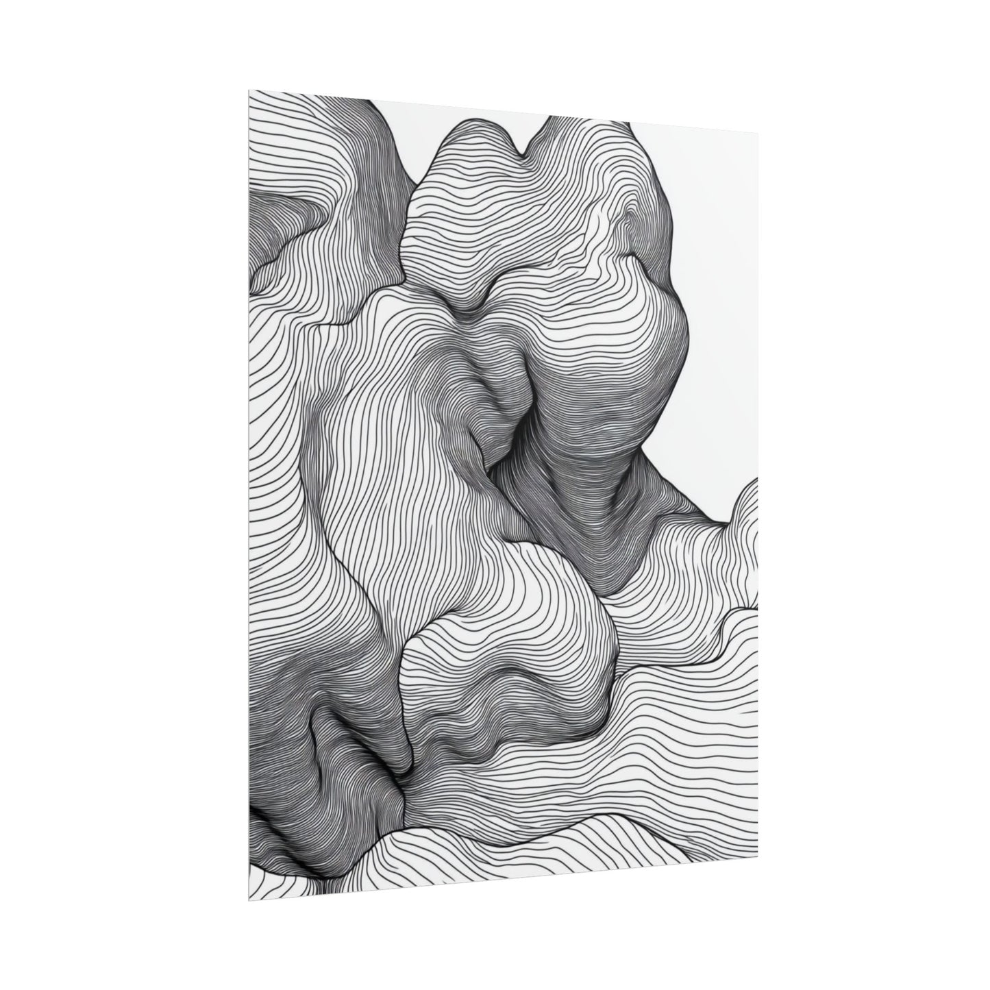 Flow of Lines - Abstract Organic Contours