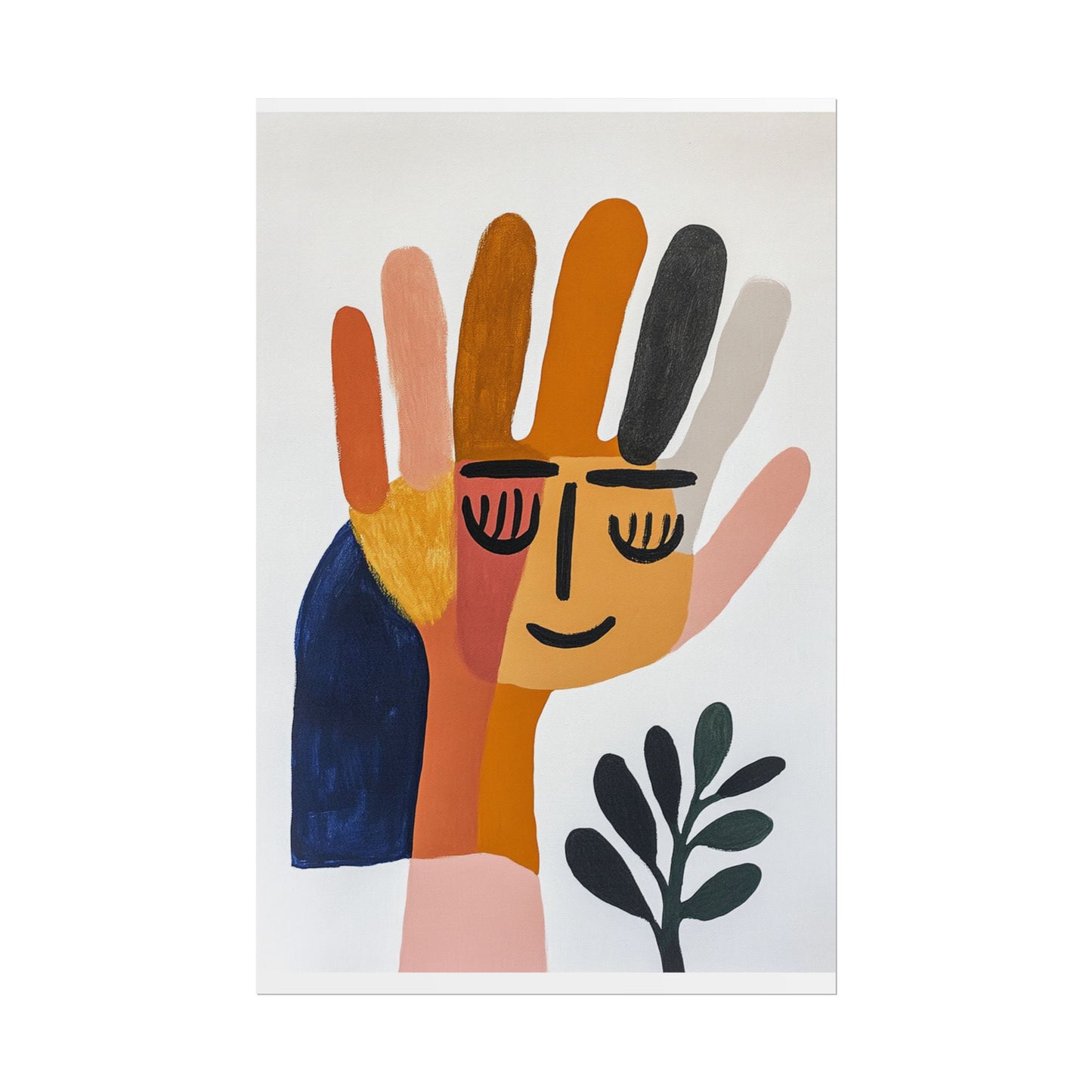 Joyful Hand - Playful Abstract Art Print