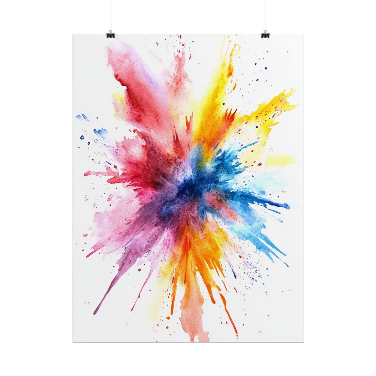 Explosion of Colour - Vibrant Abstract Burst Art