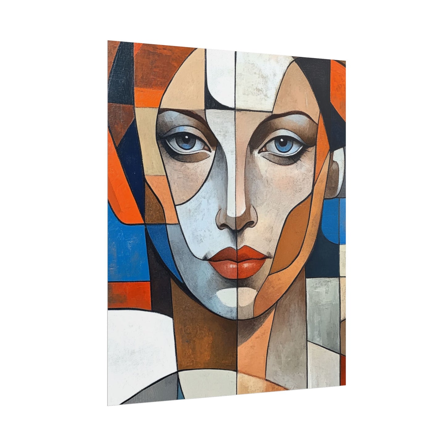 Symmetry in Colours - Abstract Portrait Art Print