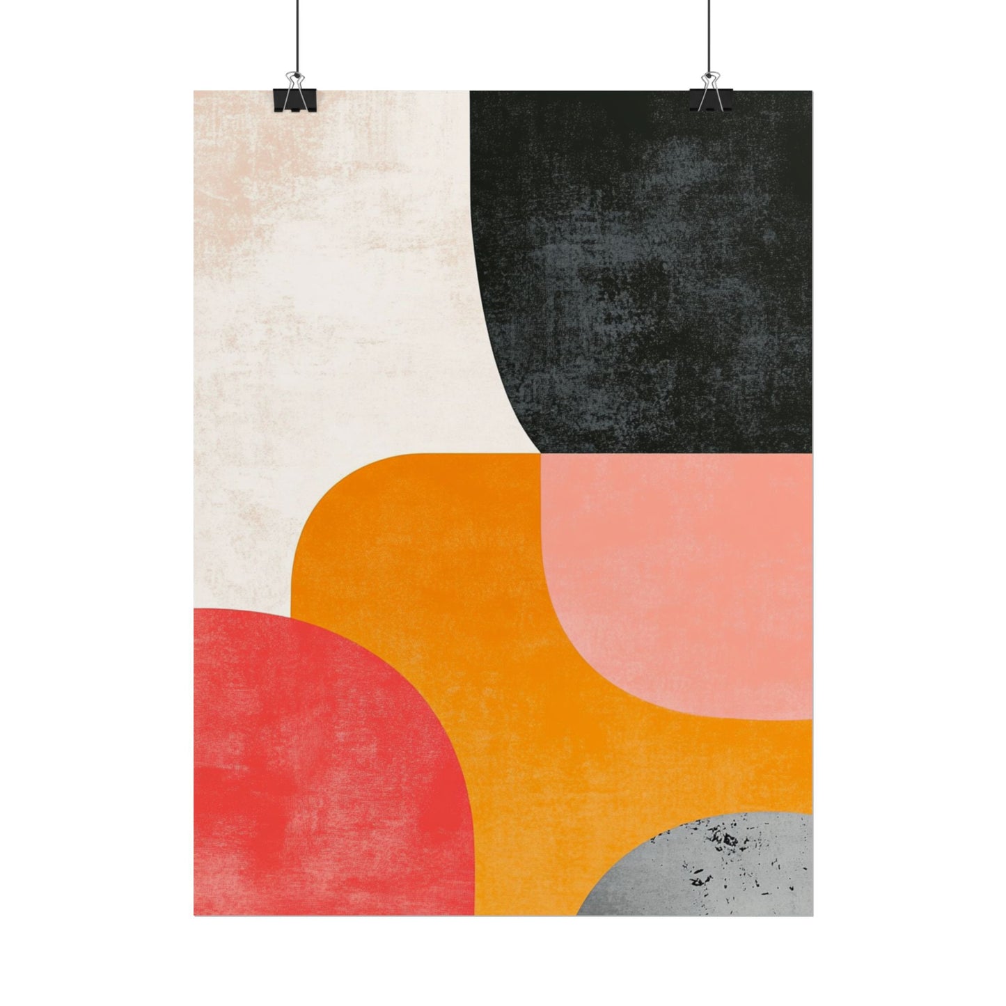 Retro Blocks - Mid-Century Modern Abstract Art Print